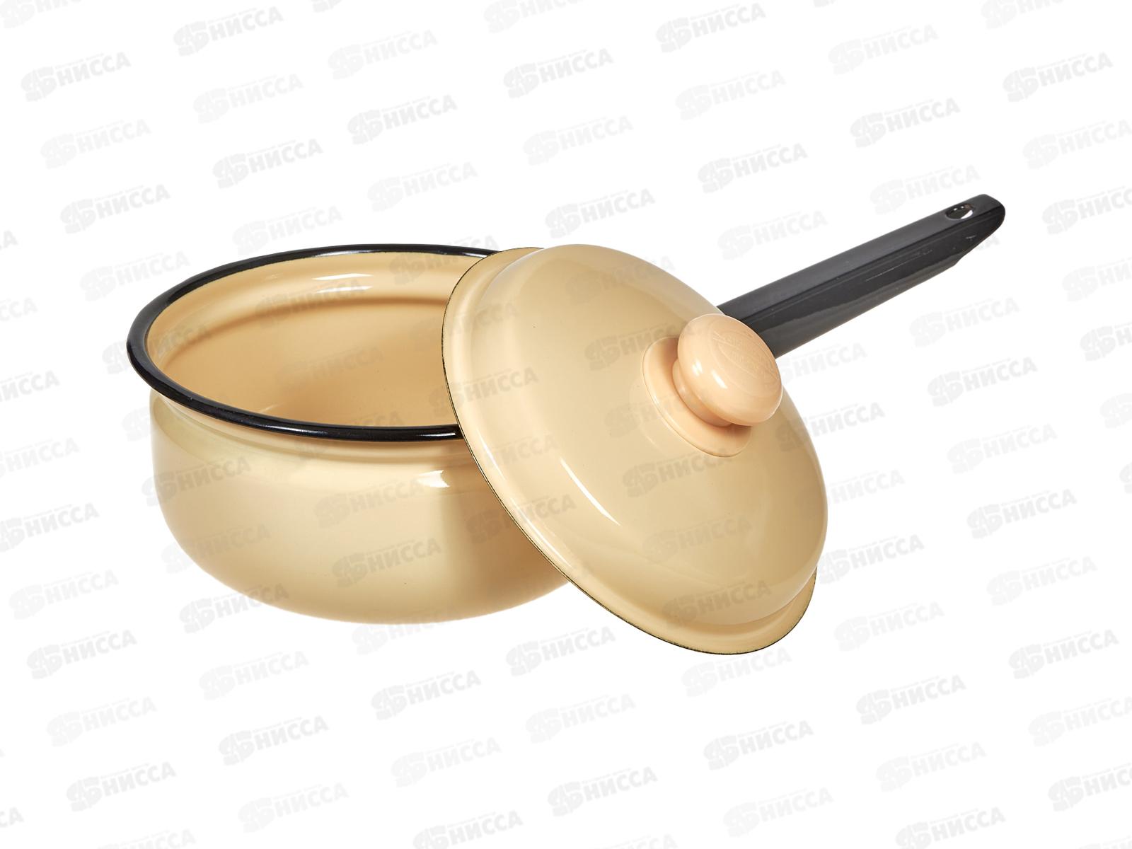 Ковш 1,5л с крышкой палевый С42108.3П *12