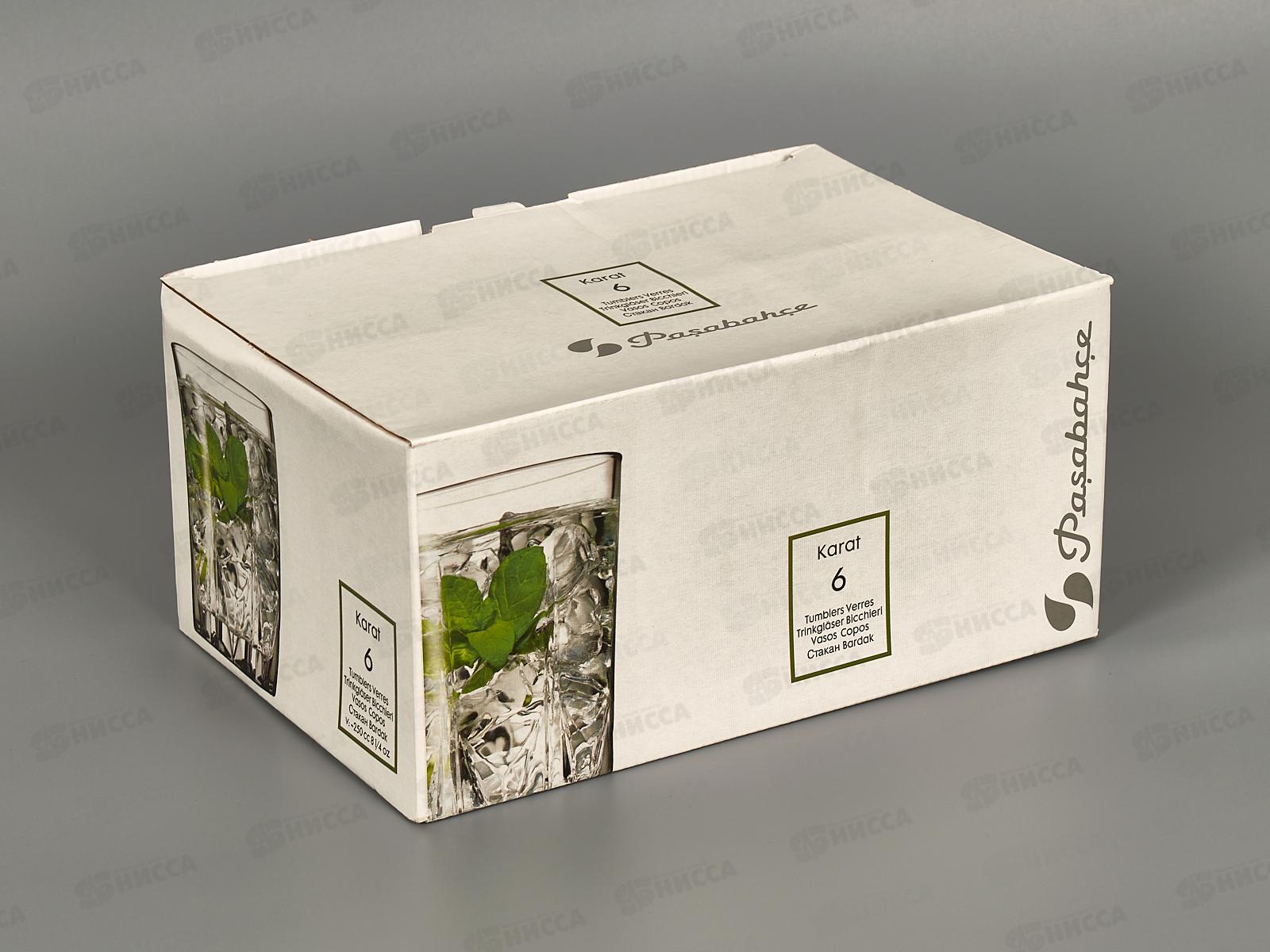 Набор стаканов 6шт для воды KARAT 250мл 52882 *8