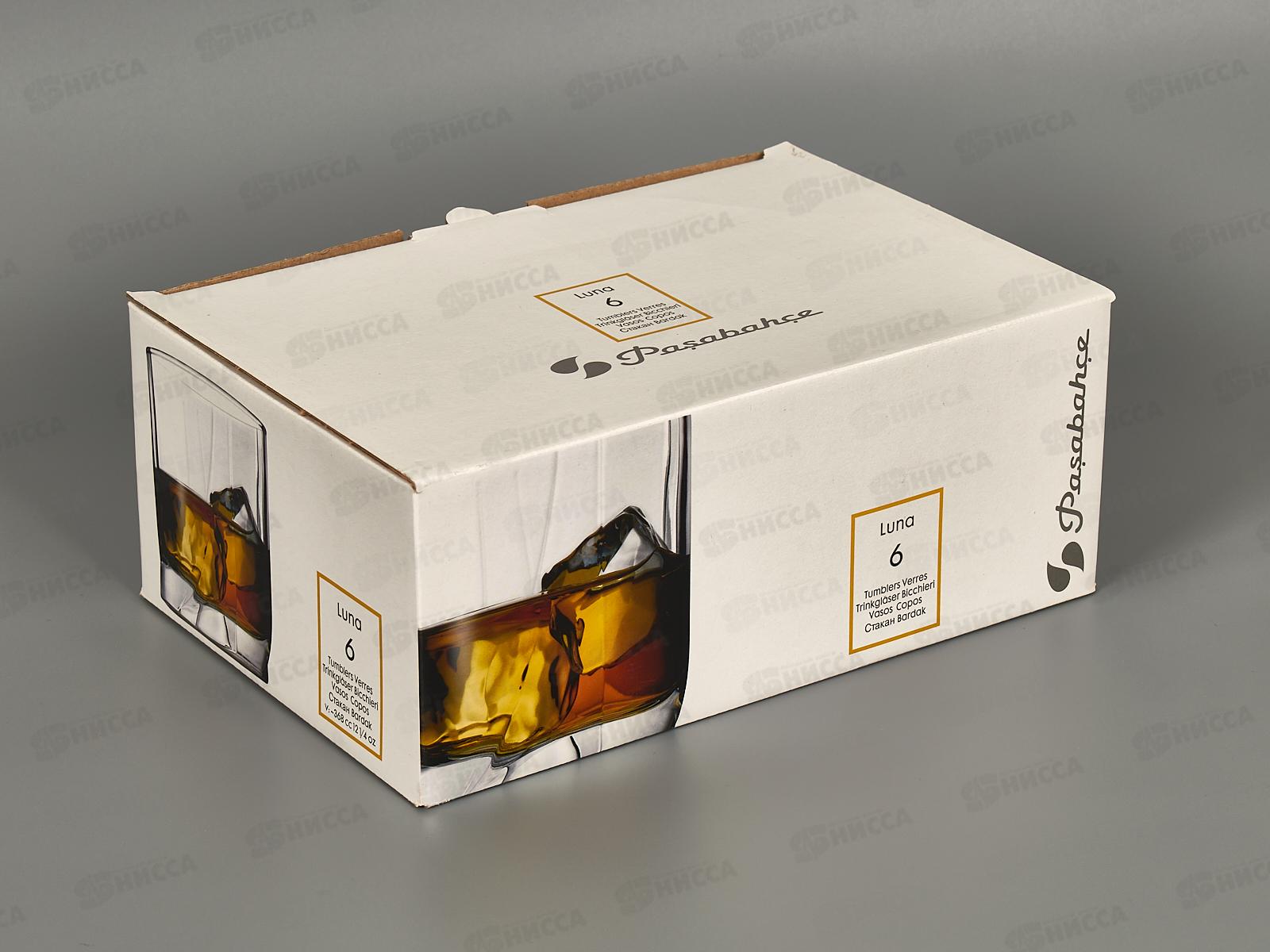 Набор стаканов 6шт для виски LUNA 372cc 42348