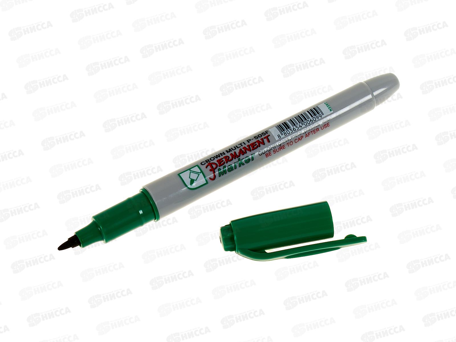 Маркер CROWN перманентный зеленый, P-505-F *12