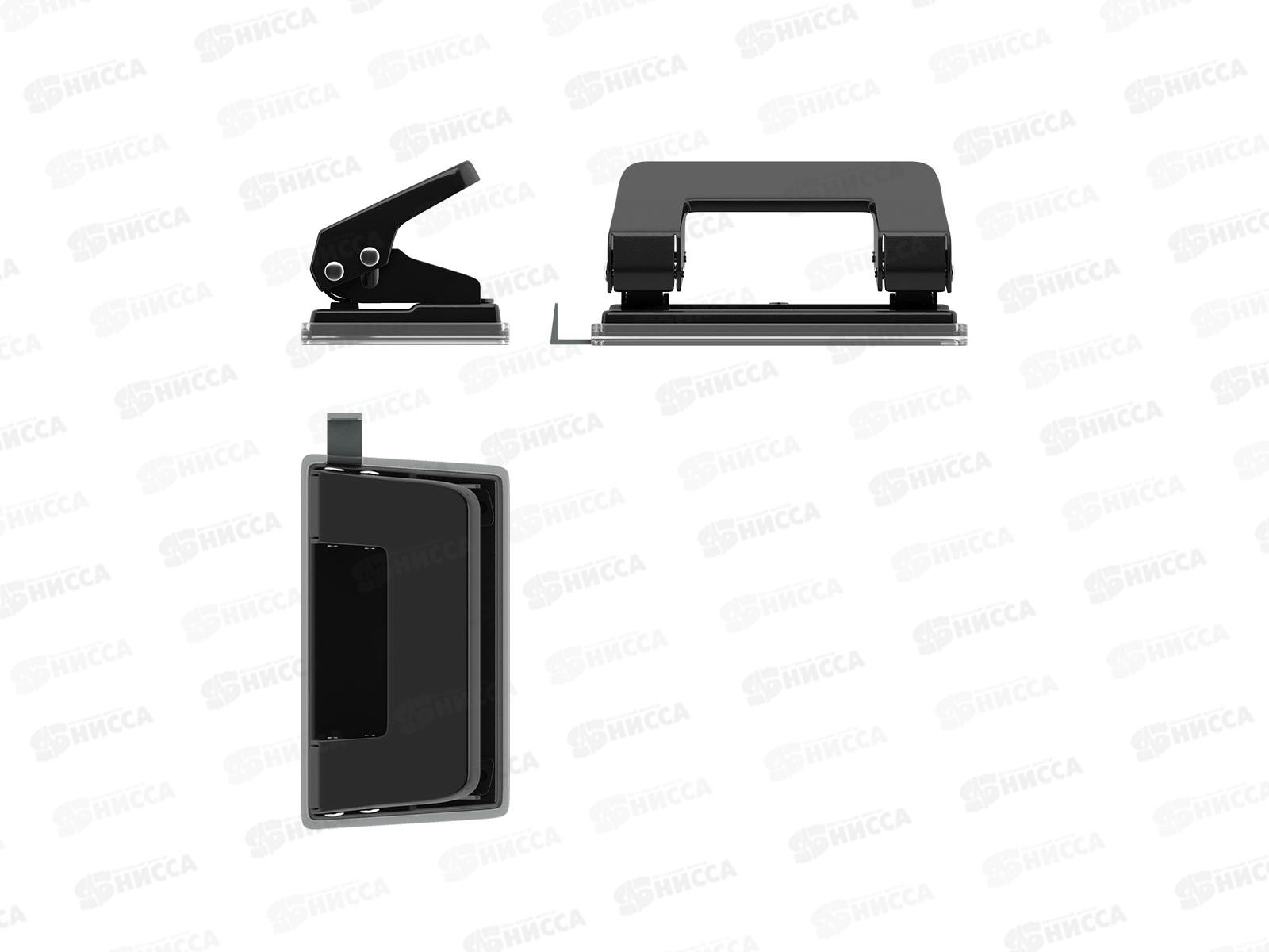 Дырокол EK4667 черный, до 10 листов *24