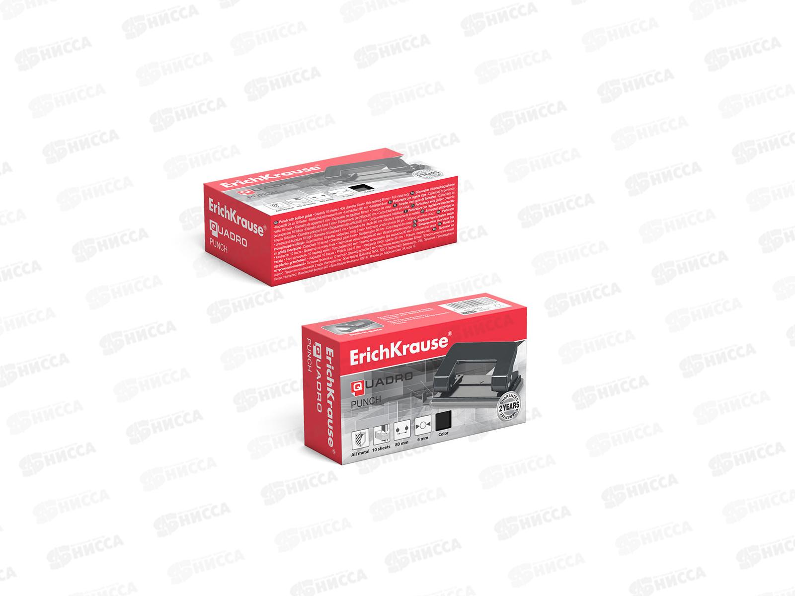 Дырокол EK4667 черный, до 10 листов *24