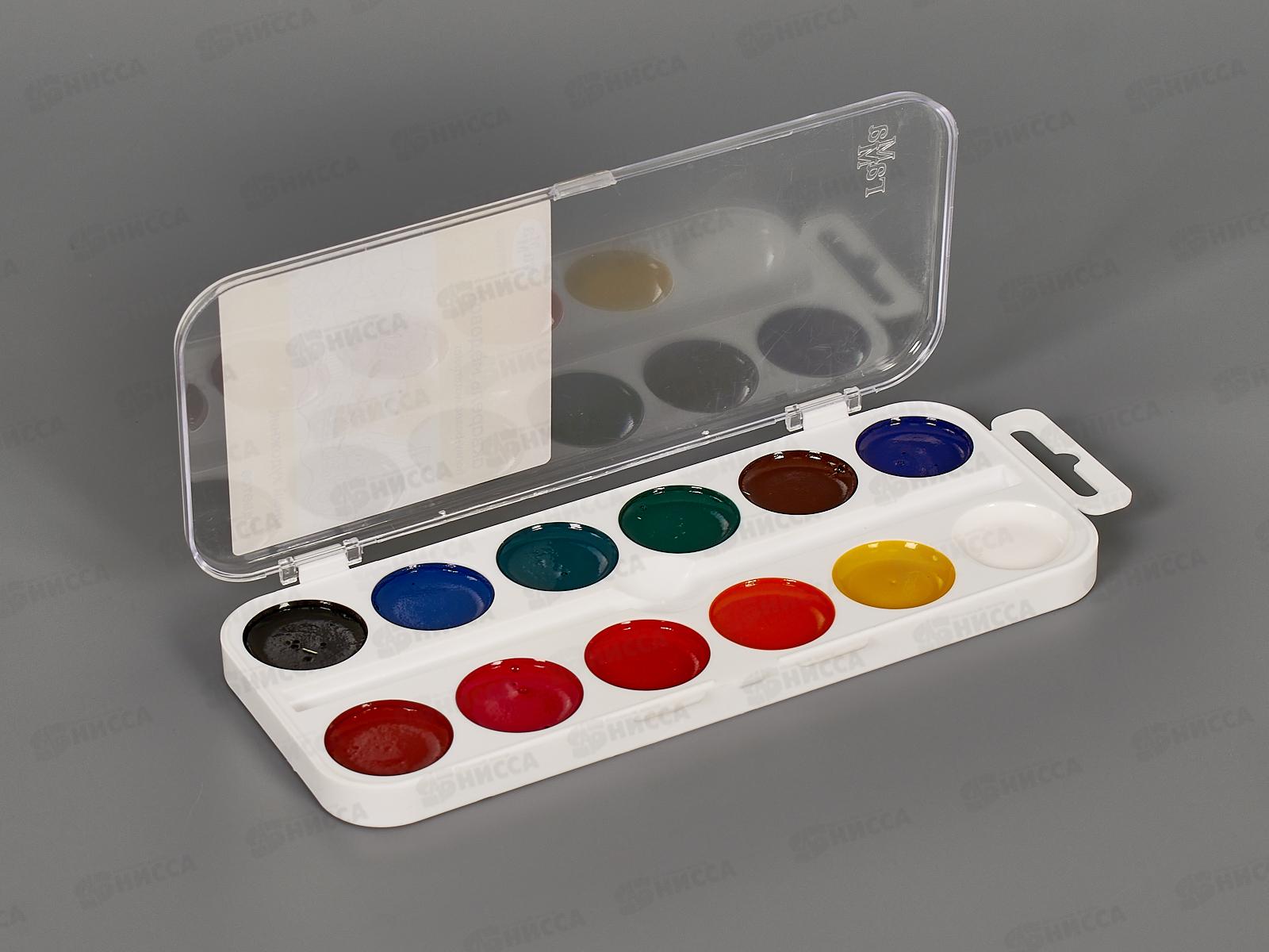 Акварель ГАММА Юный художник медовая, 12 цветов пластиковая упаковка, без кисти, 212071 *33