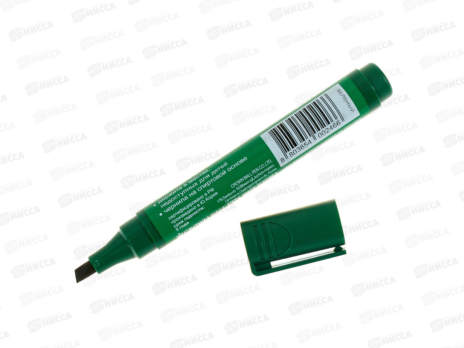 Маркер CROWN Multi marker, скошенный , зеленый, CPM-800 CH *12