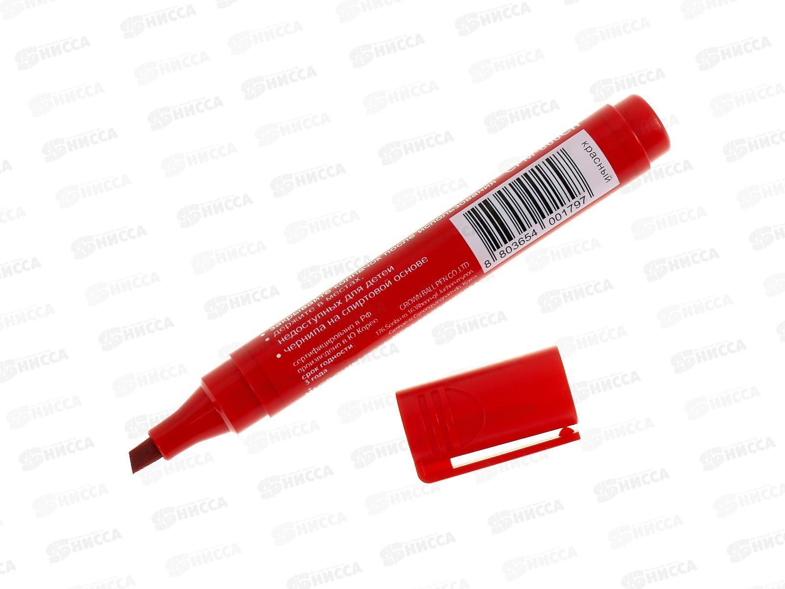 Маркер CROWN Multi marker, скошенный , красный, CPM-800 CH *12