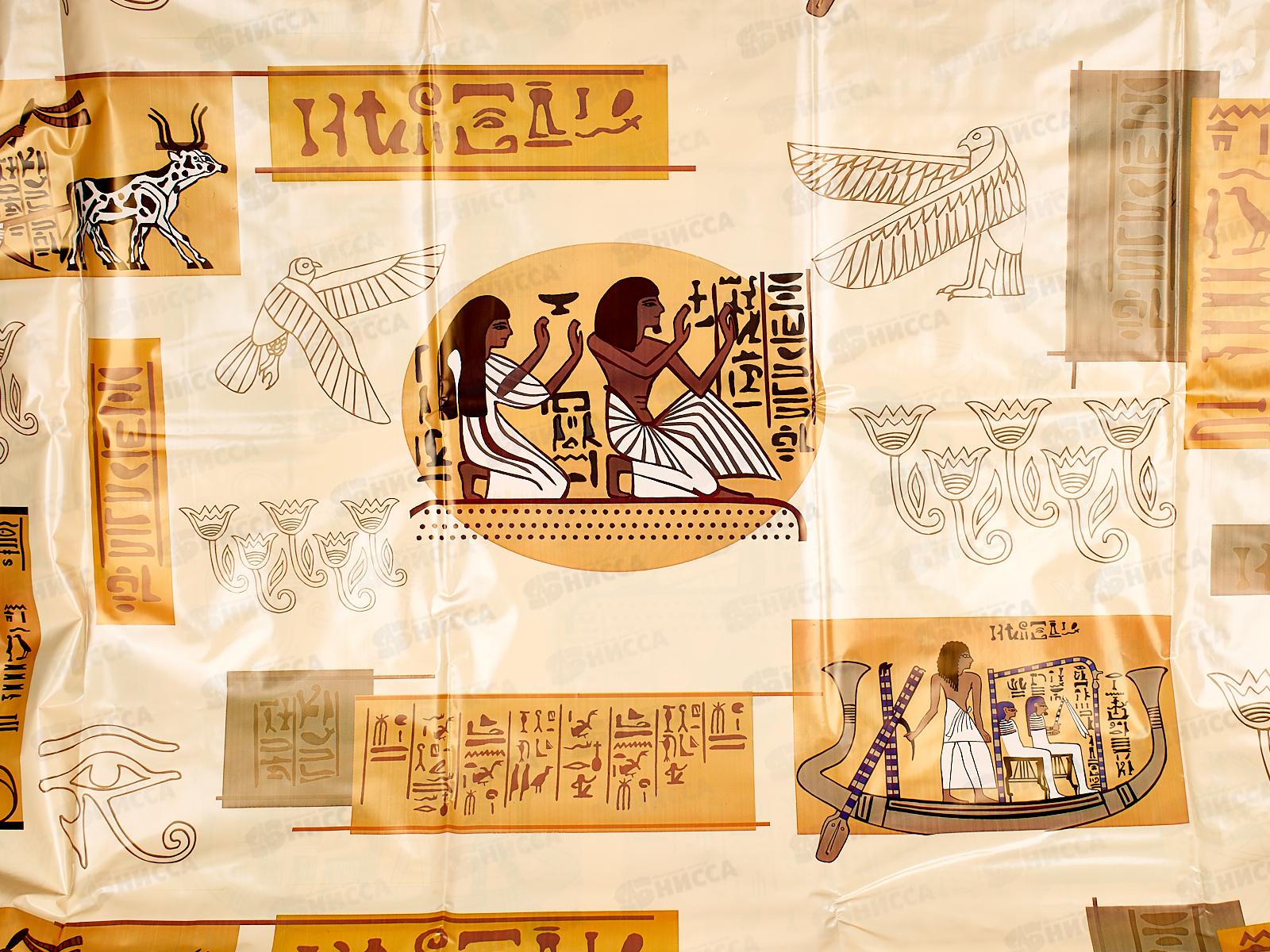 Штора в ванну полиэтиленовая 180*180 Египет  *40