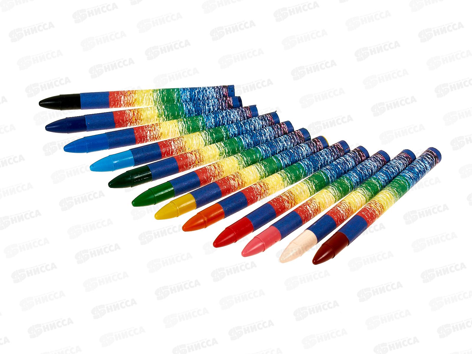 Мелки восковые ЛУЧ Классика 12 цветов, круглые, картонная упаковка, 12с861-08 *40