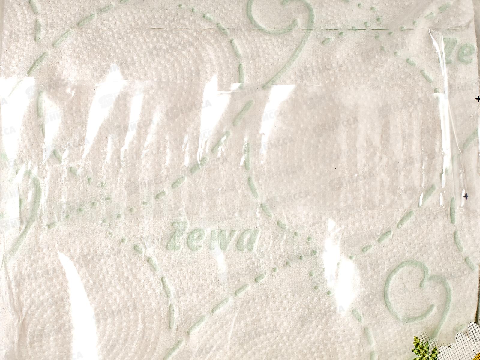 Бумага  туалетная  ЗЕВА Делюкс 3-х слойная  ромашка 4шт *14