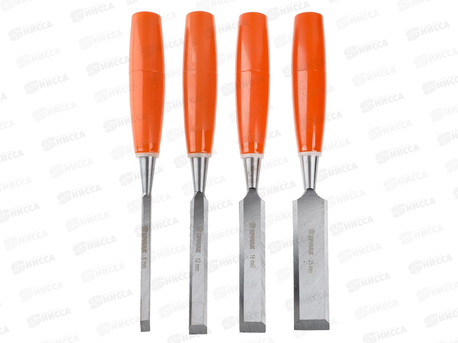 Набор стамесок 4 предмета деревянная ручка 667-361 г