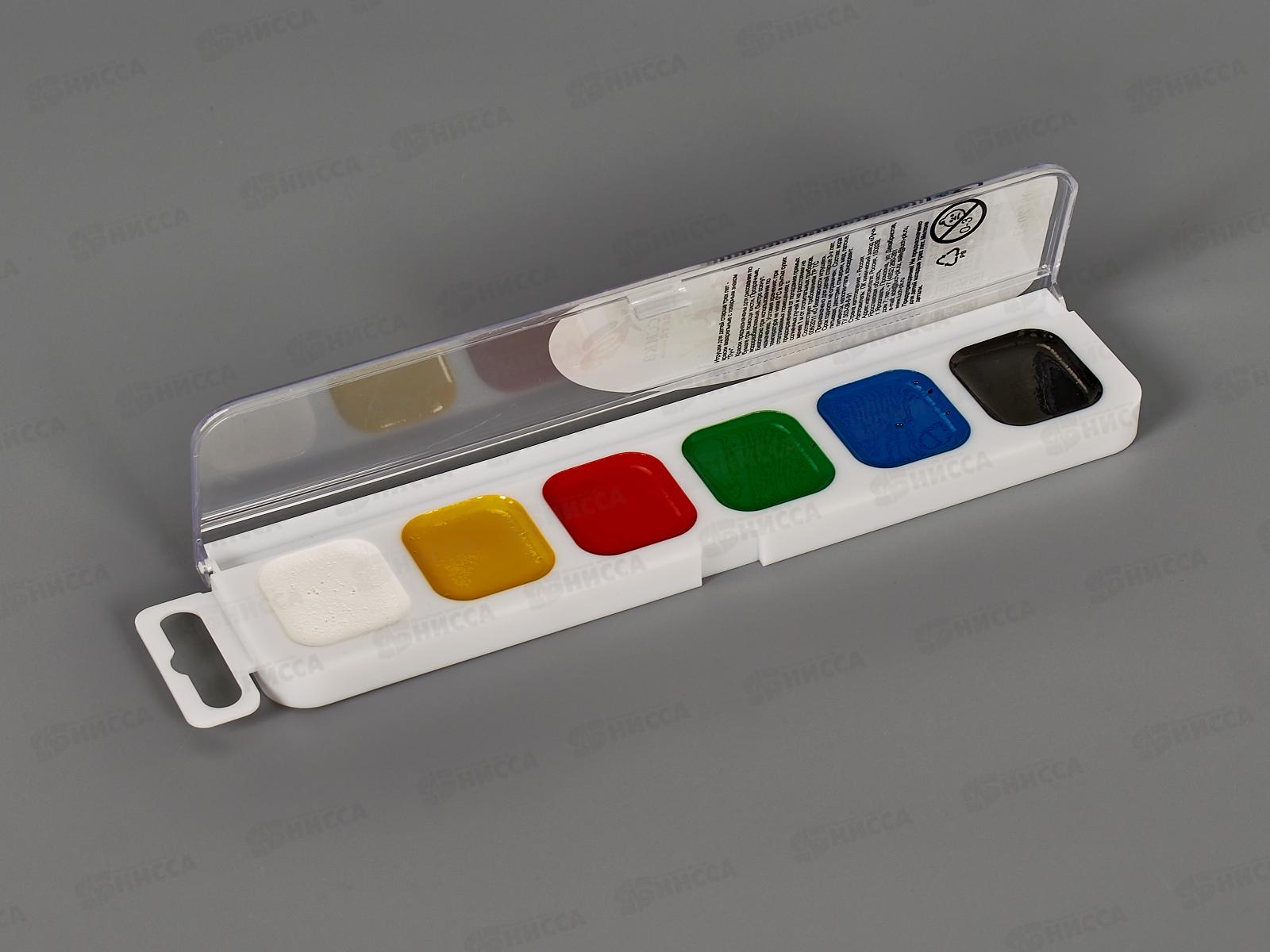 Акварель ЛУЧ медовая  Классика  6 цветов без кисти, пластиковая упаковка, 19с1282-08 *48