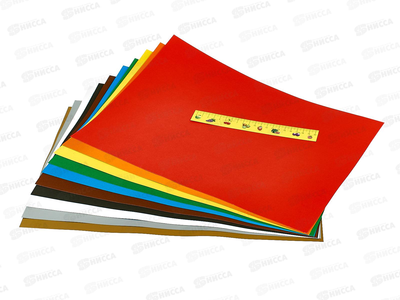 Цветной картон ЛХ А3 10 листов 10 цветов Натюрморт (НКЦ 203/3) *10