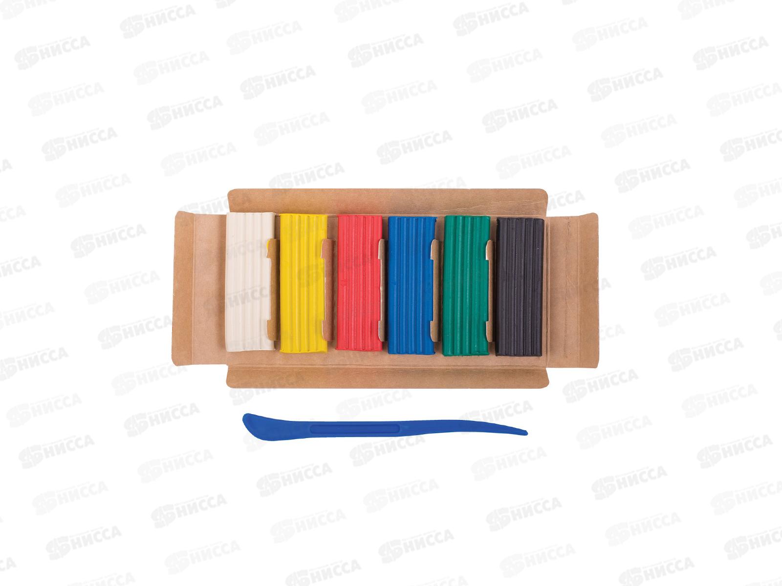 Пластилин  6 цветов 120 грамм ГАММА Мультики, со стеком, 280015 *30