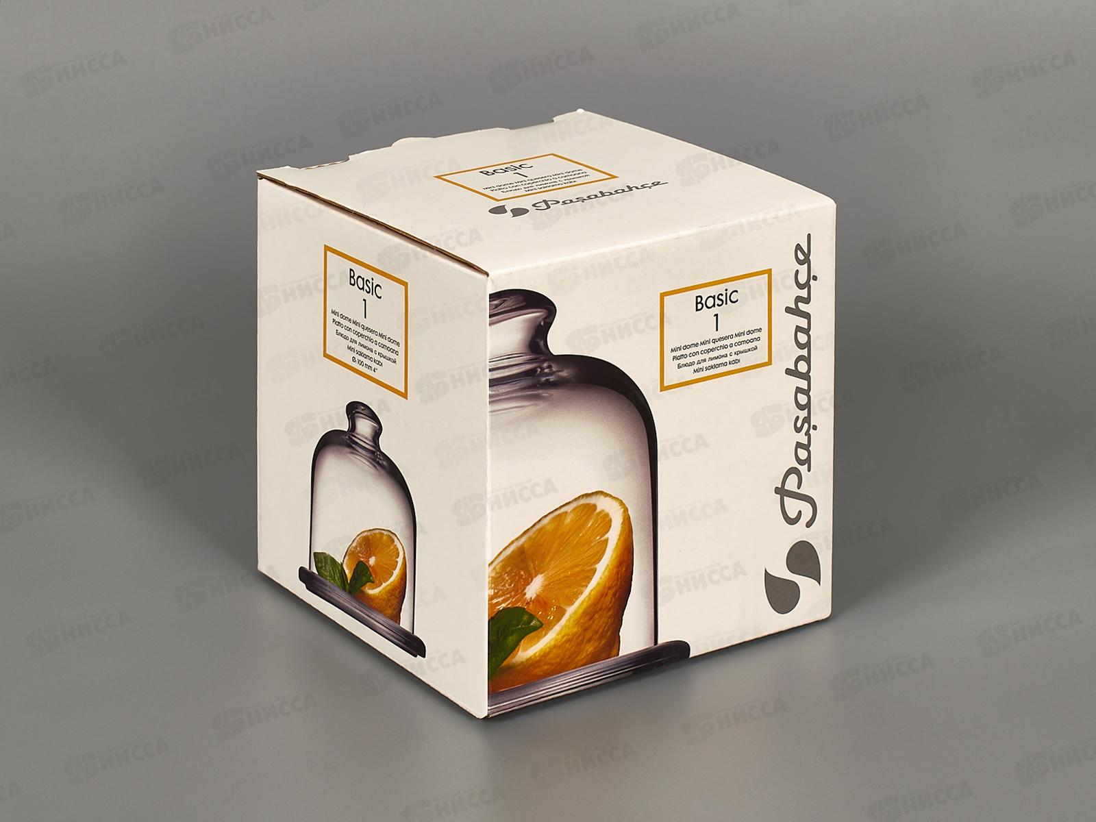 Блюдо для лимона BASIC с крышкой 66*130мм 98397  *12