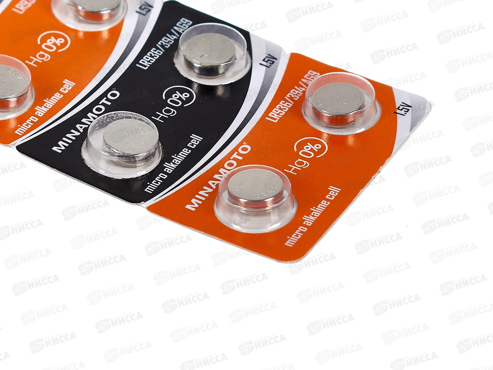 Батарейка МИНАМОТО AG9 (LR936) *10/200
