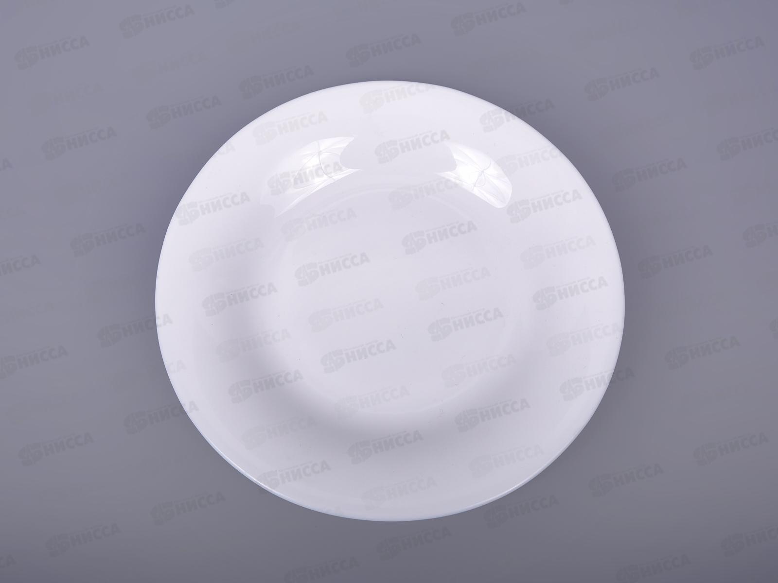 Тарелка плоская круглая d-17,5 (6/72) 100бел-тм7