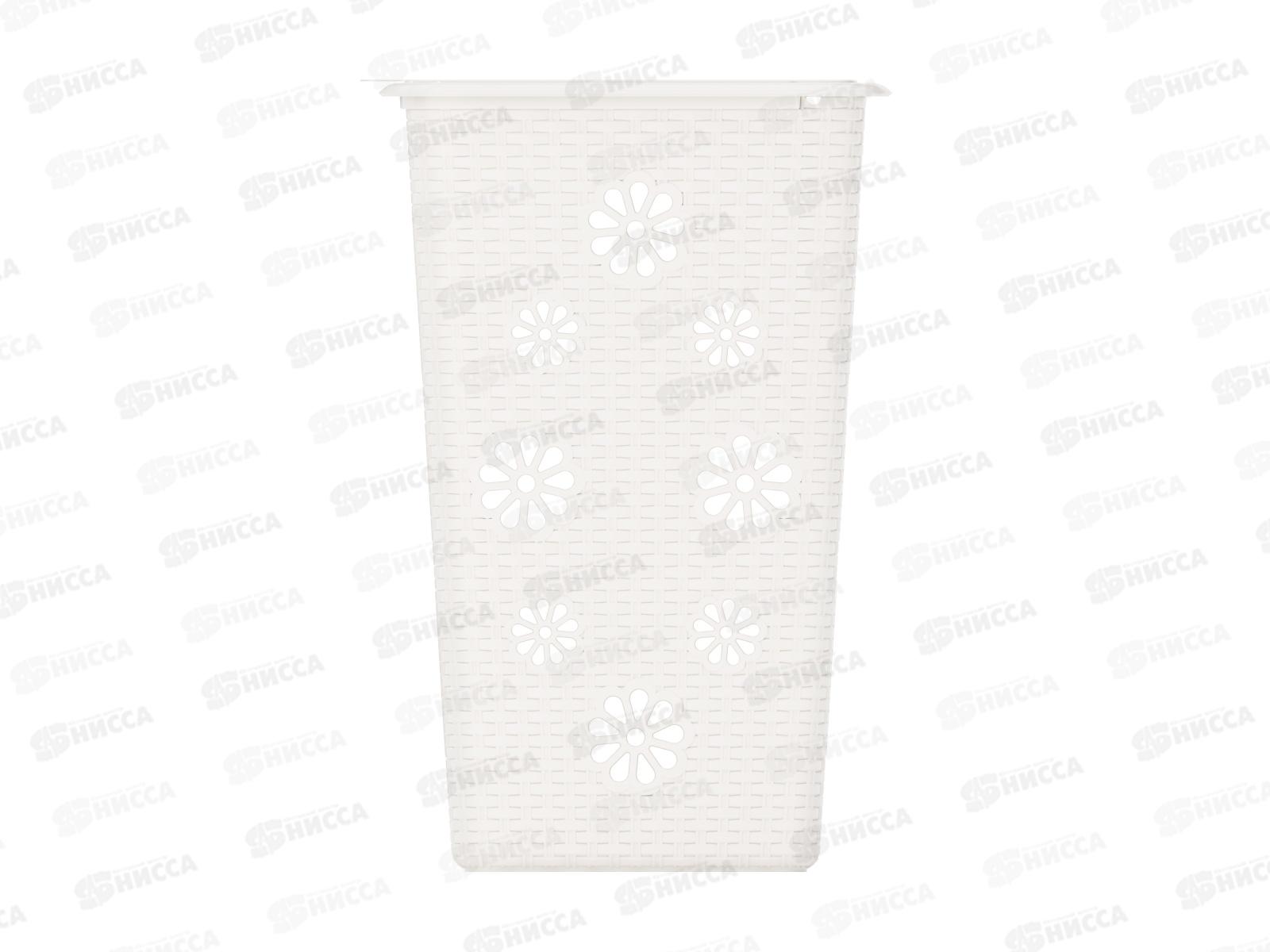 Корзина 60л для белья &quotПлетёнка&quot (белая) *4 М2254