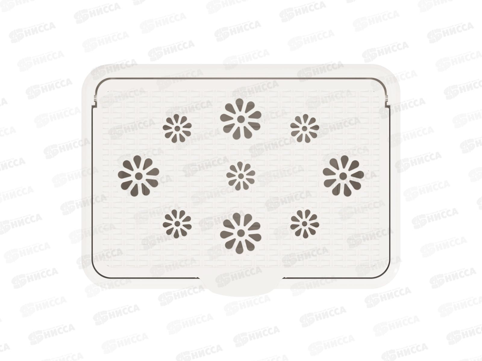 Корзина 60л для белья &quotПлетёнка&quot (белая) *4 М2254