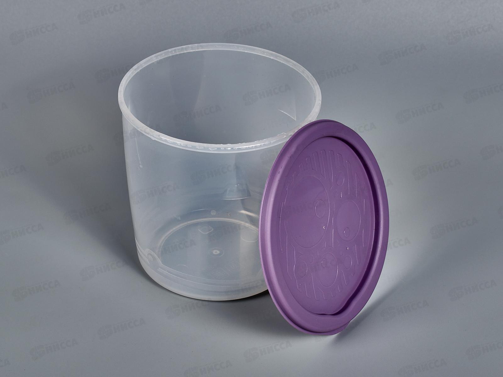 Контейнер круглый  высокий  многофункциональный  №1 0,55л С259АВ ассортимент *20