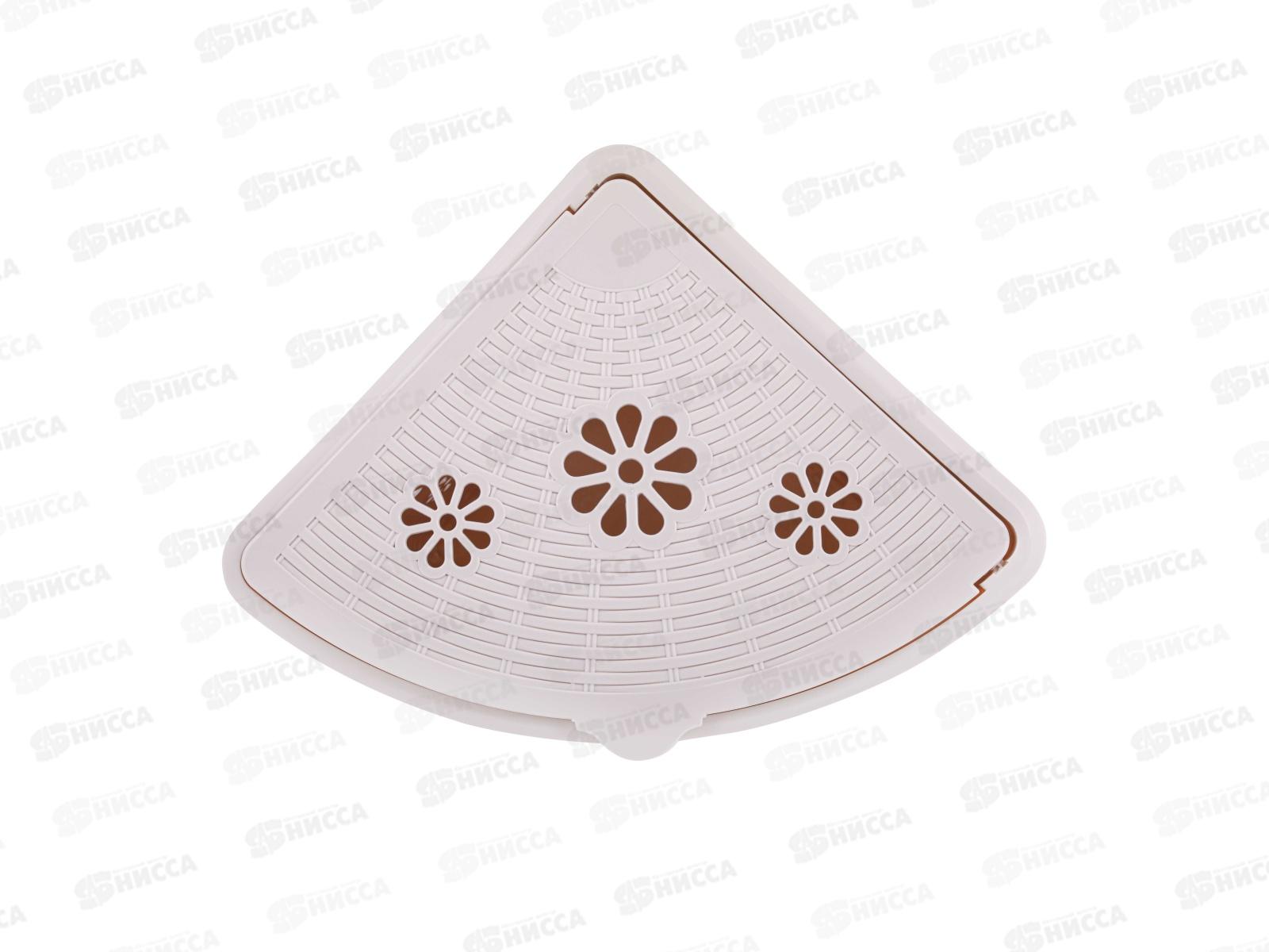 Корзина 45л &quotПлетенка&quot угловая  (слоновая кость) М2029 *6