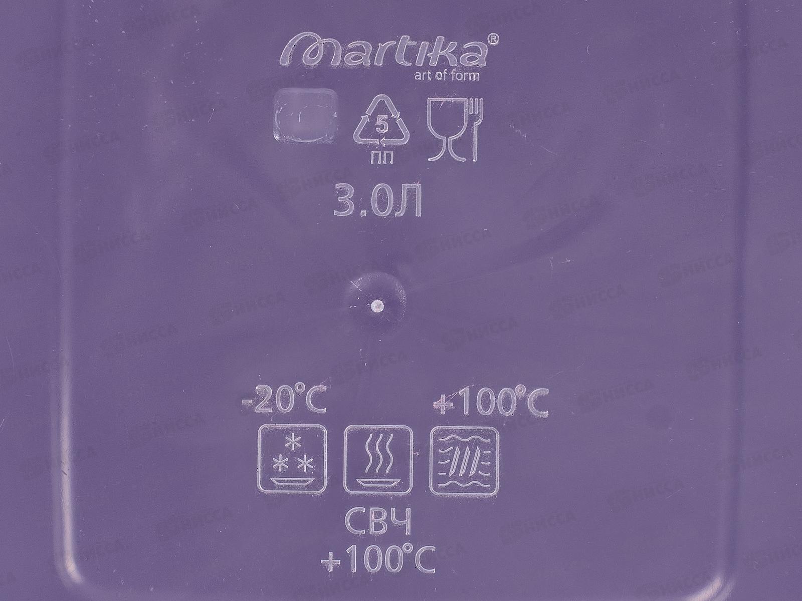 Контейнер СВЧ 3,0л Унико квадратныйС212*28