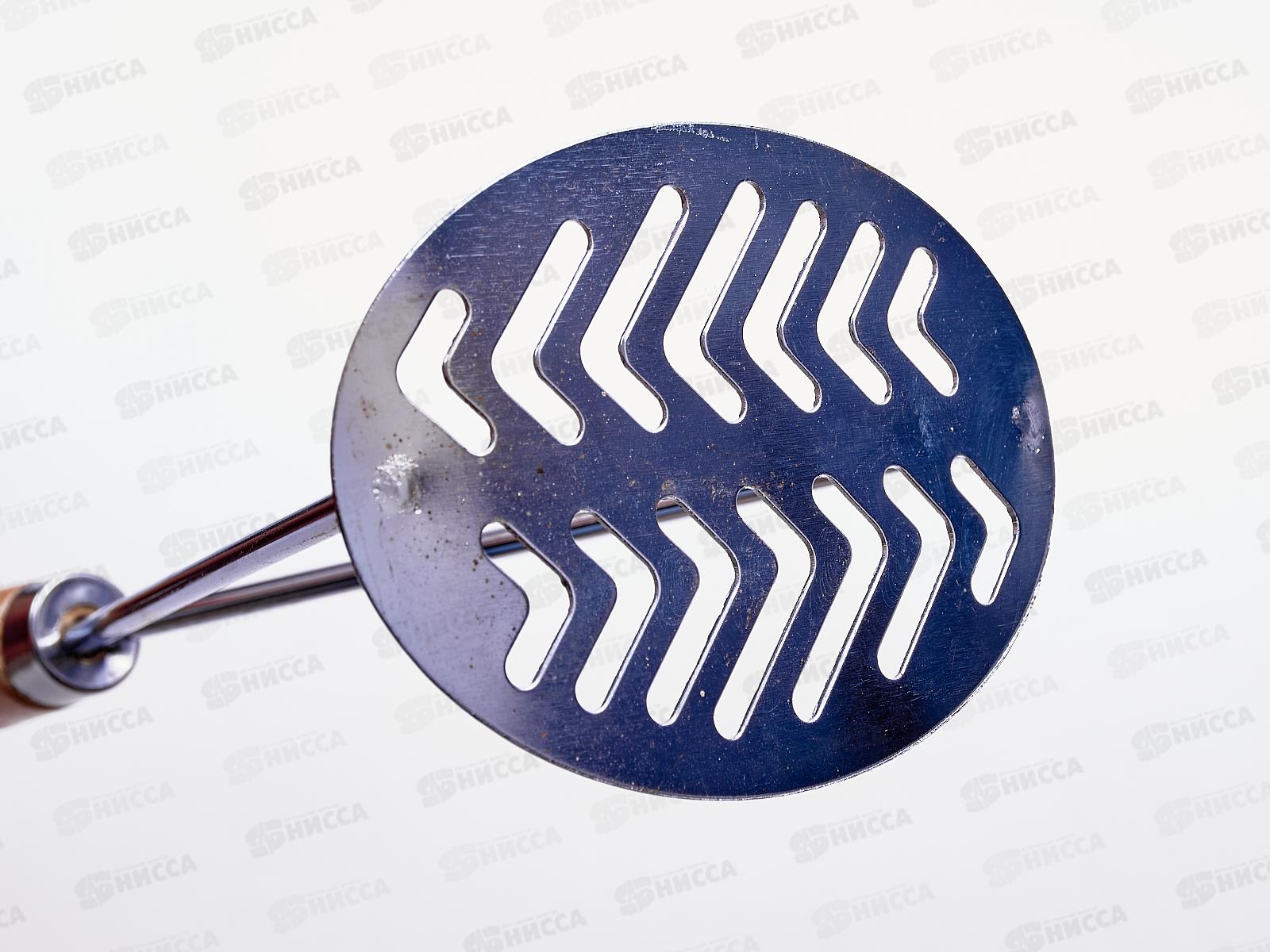 Толкушка BFE4560 металлическая+дерево (035448)  Ж