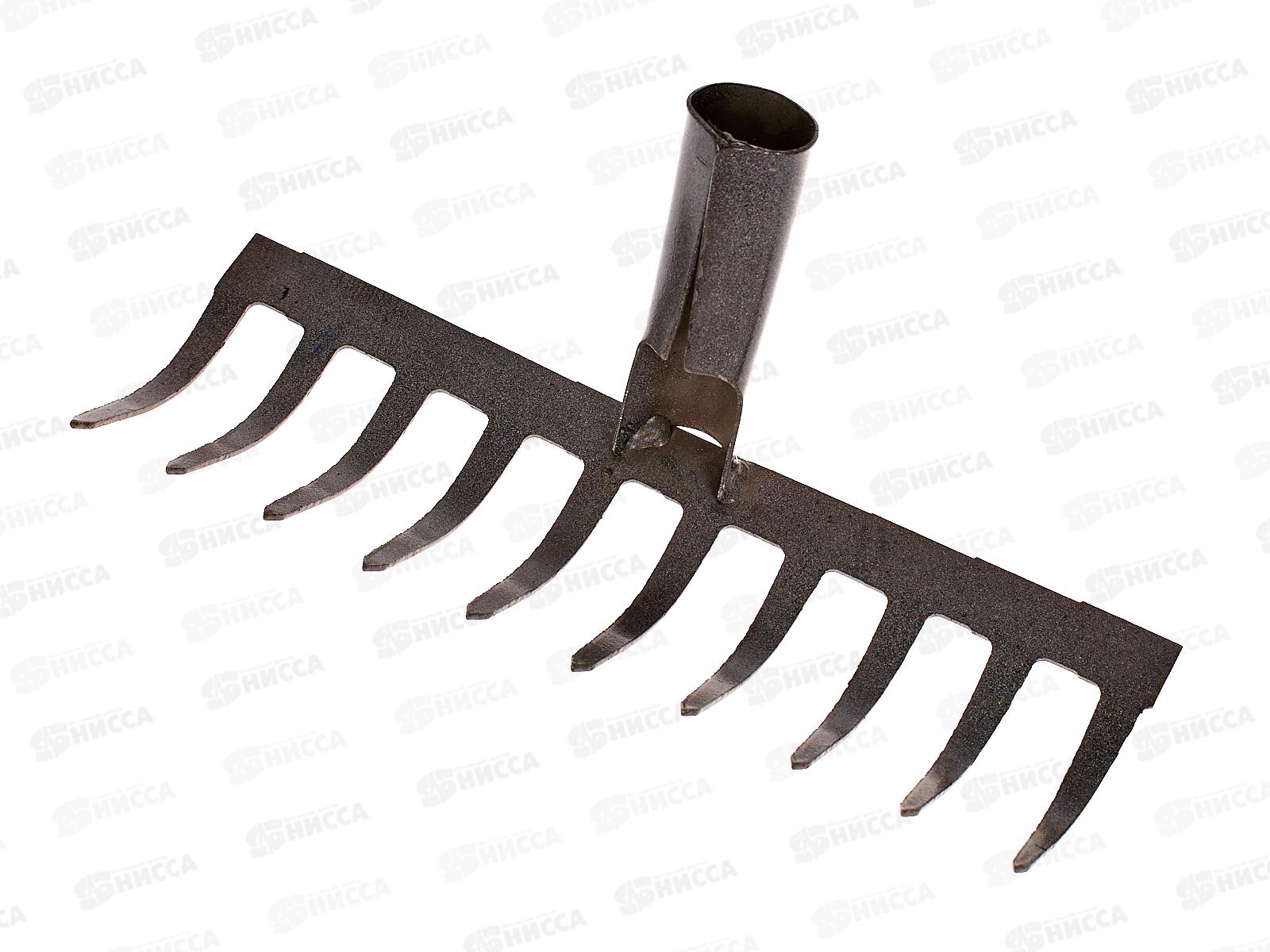 Грабли прямые 10 зубцов без черенка ГП-10 (Павлово)