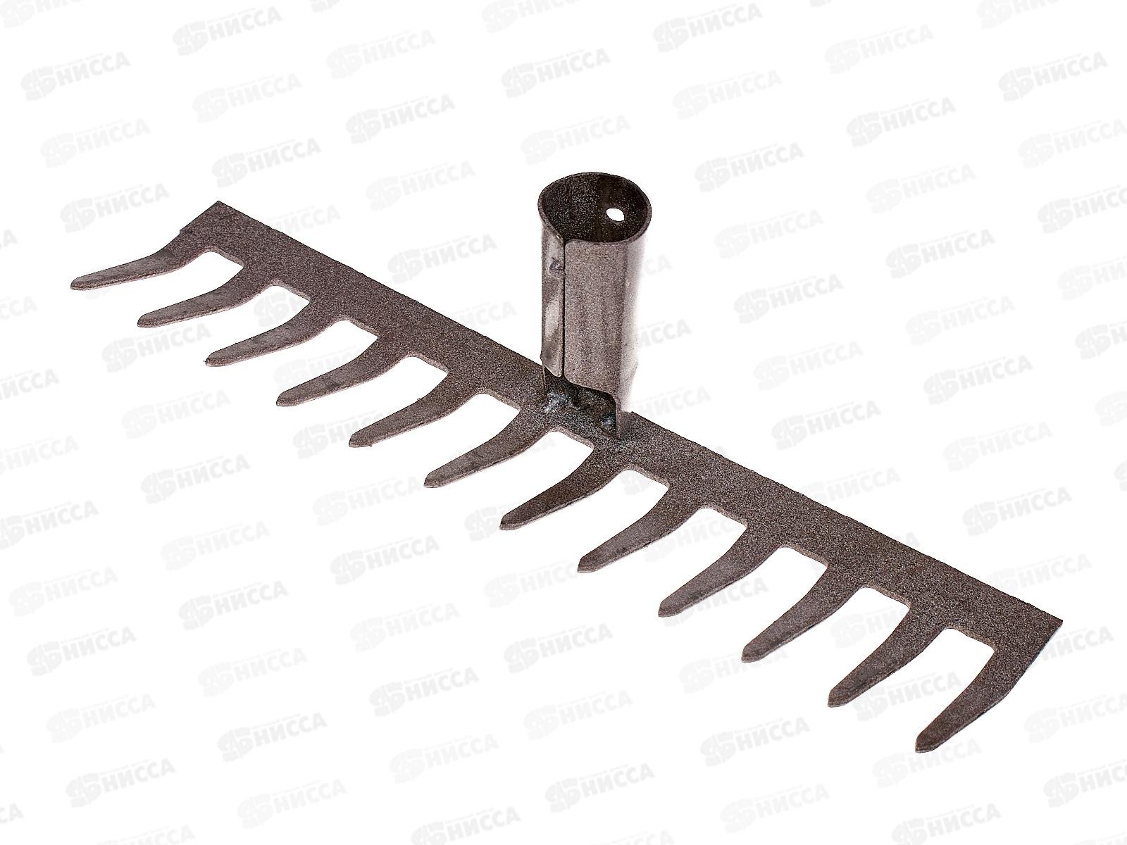 Грабли прямые 12 зубцов эмаль без черенка ГП-12 (Павлово)