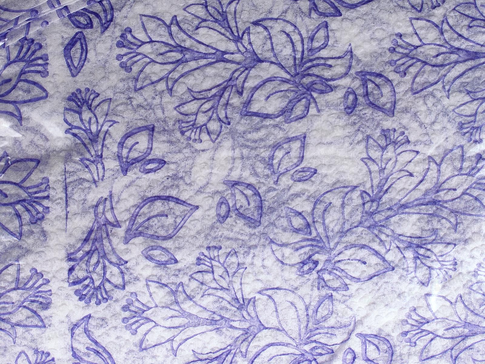 Салфетки ДУЭТ 100шт лилии фиолетовые *50