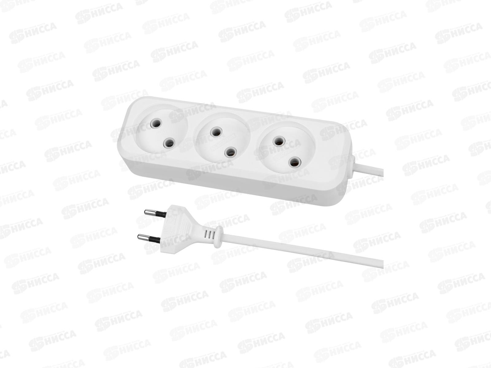 Удлинитель Народный УН3 3гнезда 3м, ШВВП 2*0.75кв.мм 6А, 1201  *54