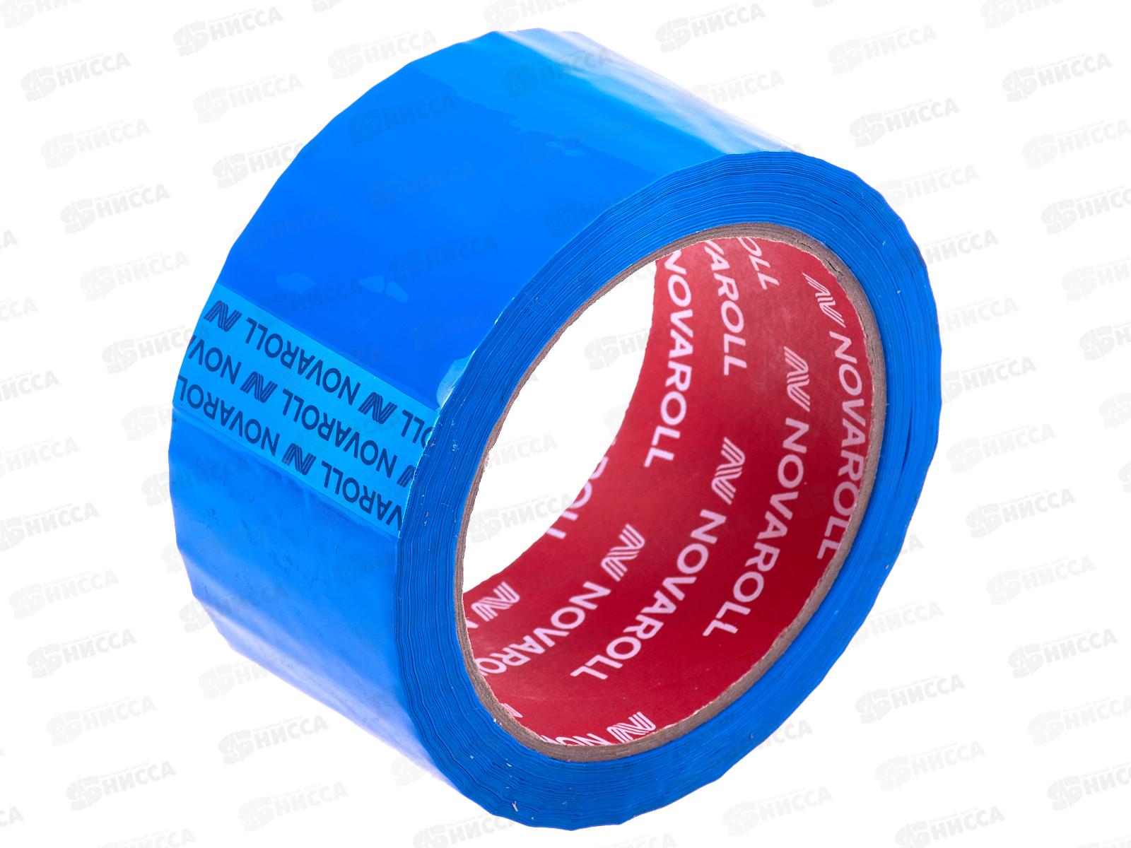 Скотч 48*66м цветной НОВА РОЛЛ 43мкм, синий, 0120-440X *6/36