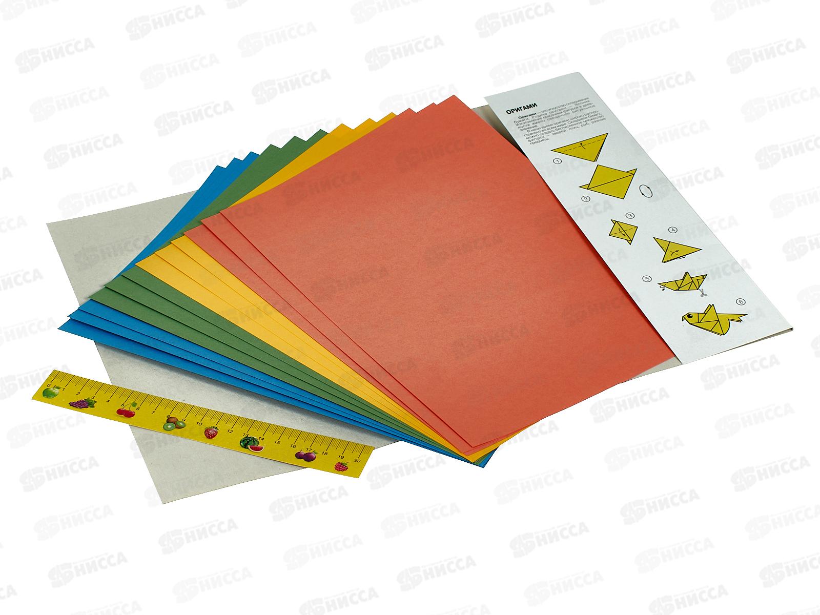 Цветной картон ЛХ А4 12 листов 4 цвета Подсолнухи, Н12 *30