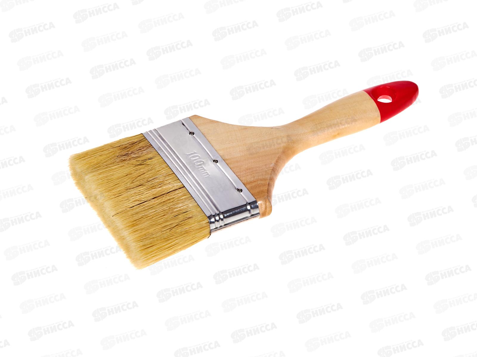 Кисть плоская Эксперт 4&quot (100мм) Белый,   0101140   *12/120