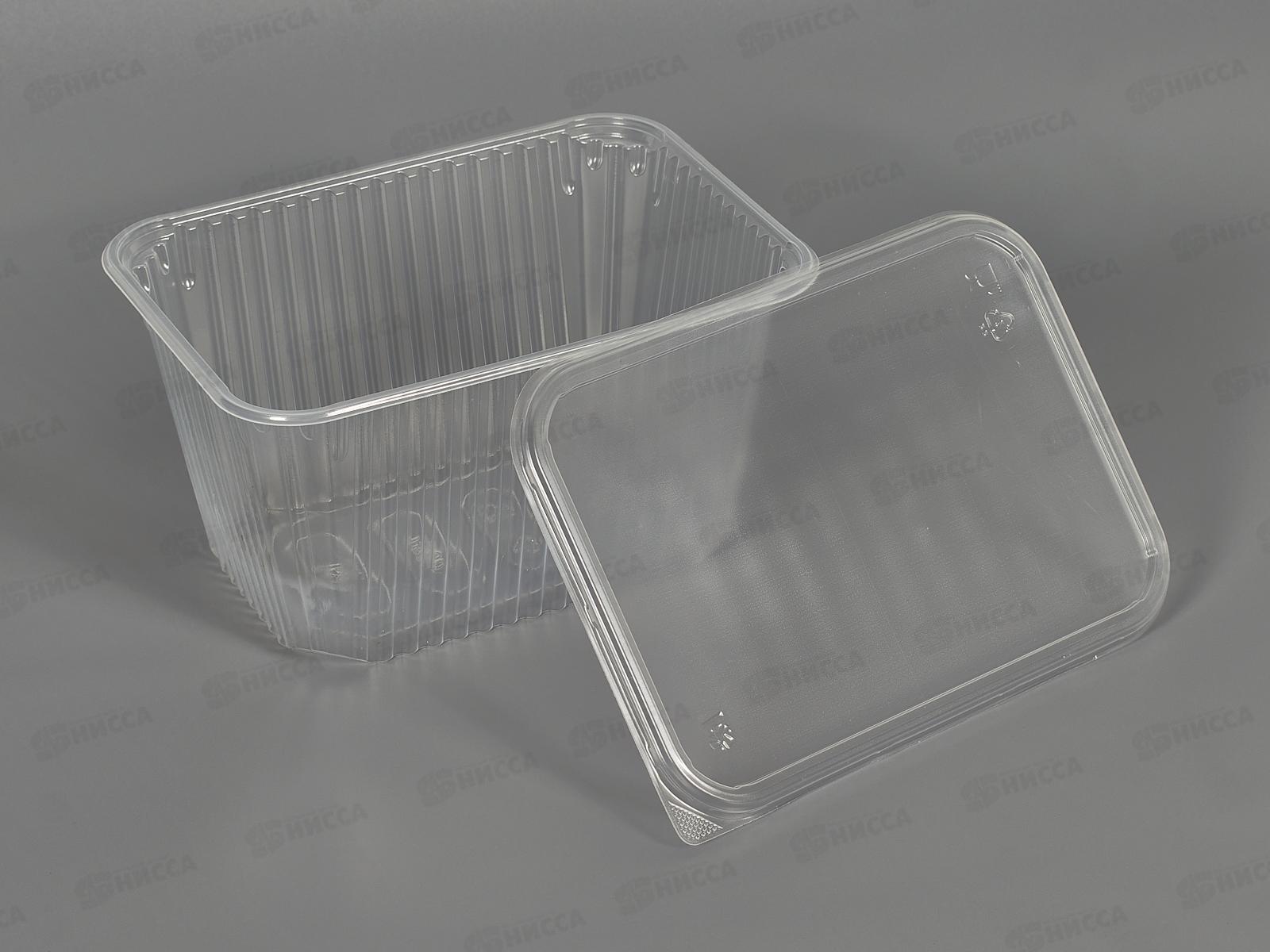 Контейнеры одноразовые Хозяюшка для заморозки ягод,овощей,фруктов 1,5л 5шт *18