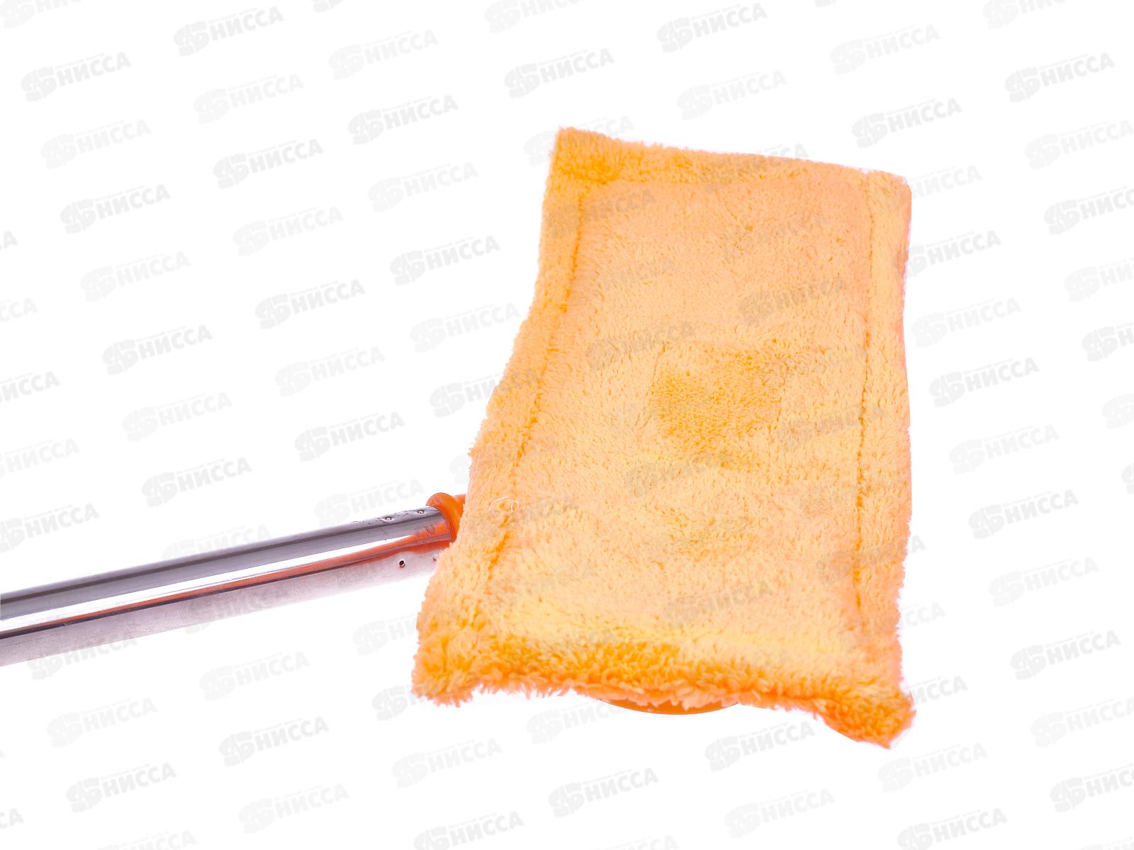 Швабра флеттер с рычажком &quotУмничка&quot микрофибра махровая *30