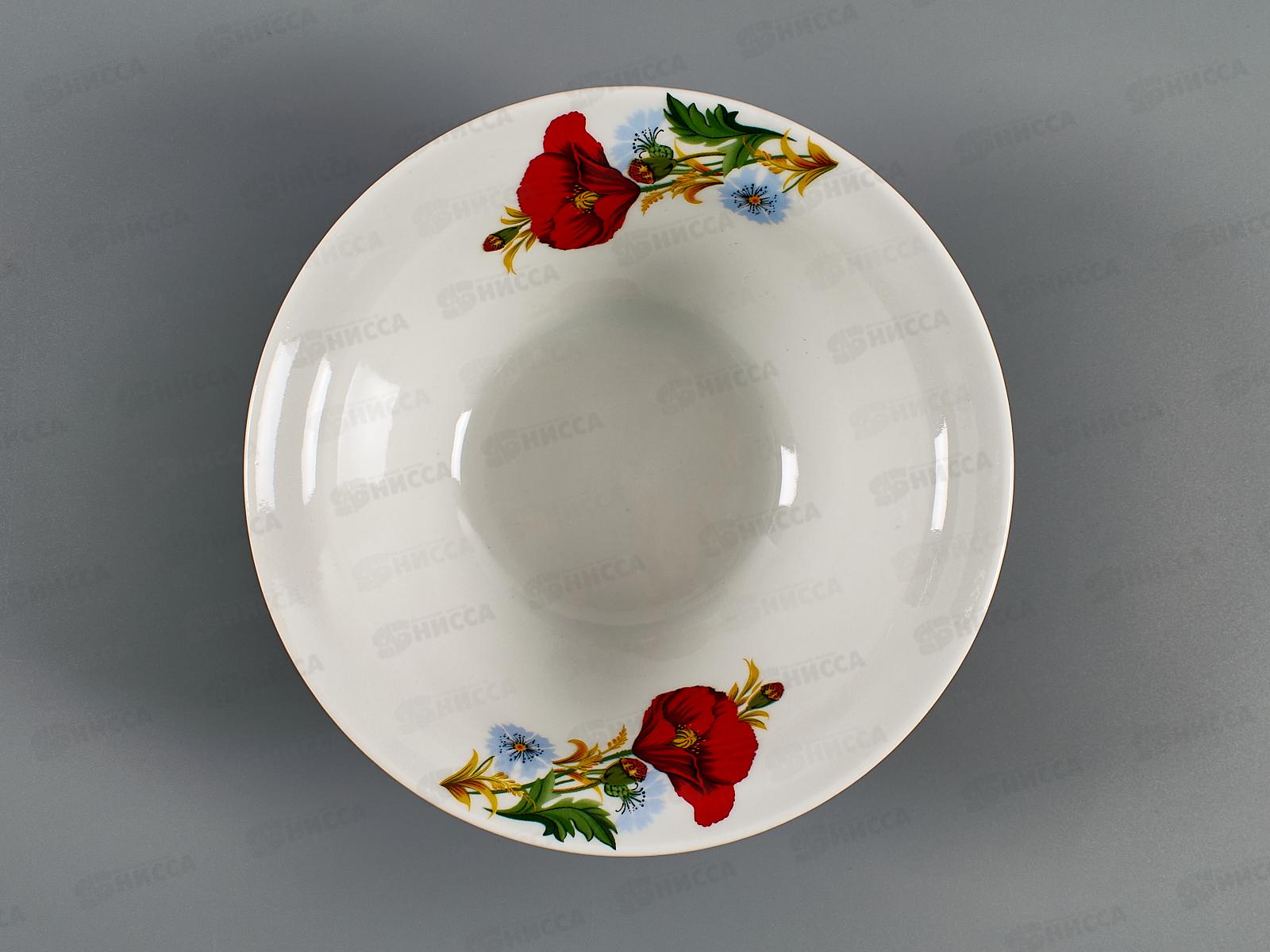 Миска 550см3 Идиллия Маки красные 4С0329 *15