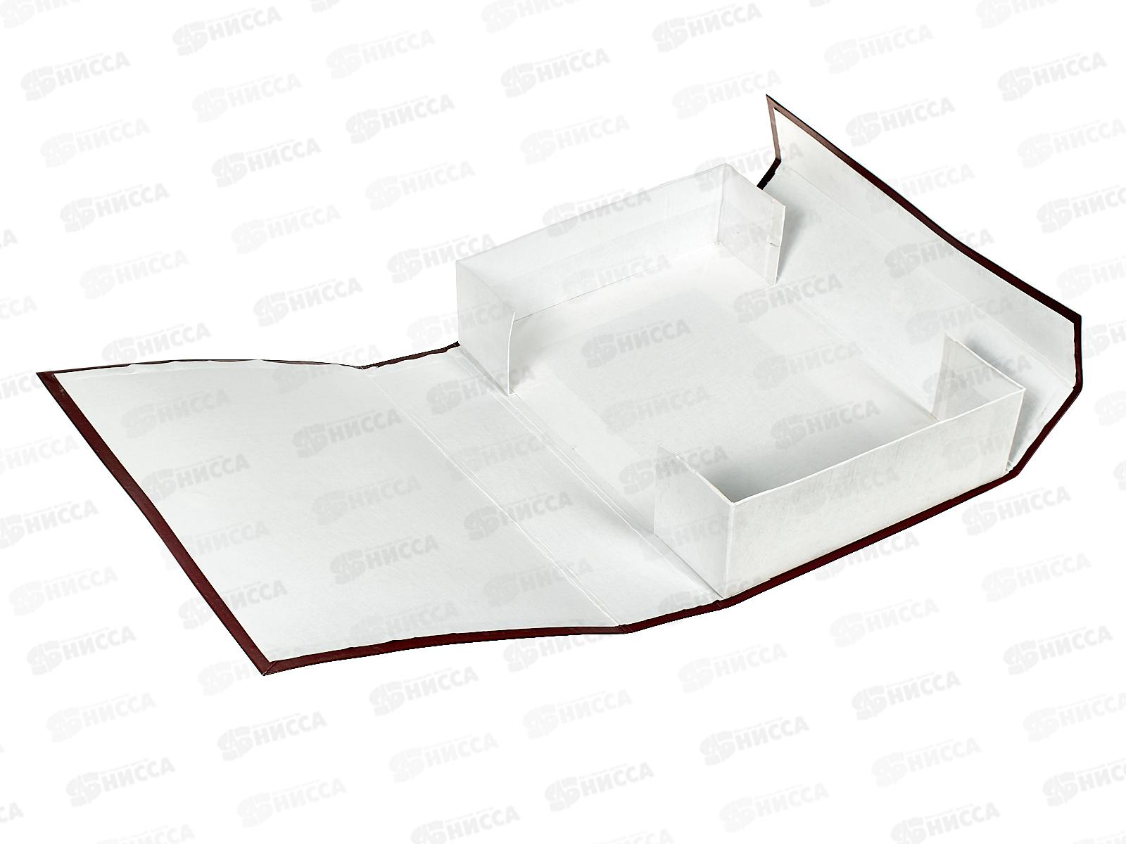 Папка архивная  7см с завязками ПГС бордовая *8