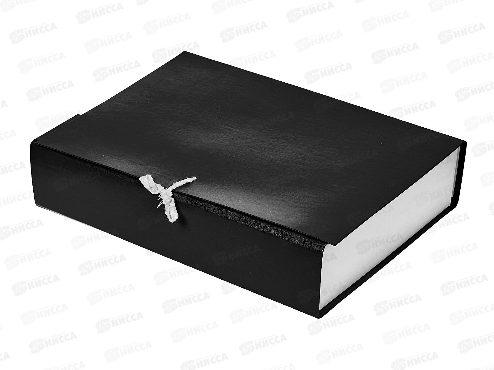 Папка архивная  7см с завязками ПГС черная *8