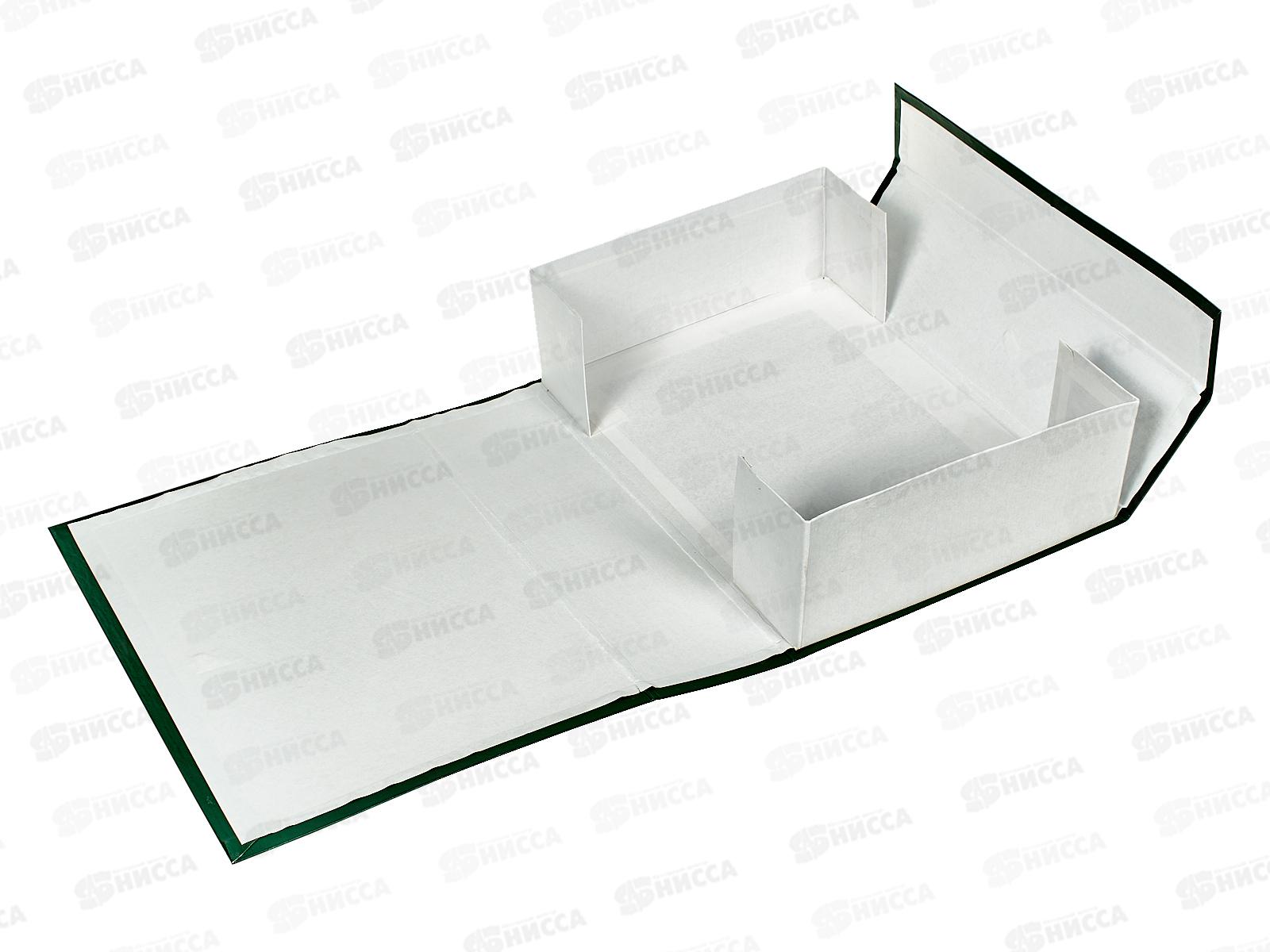 Папка архивная  9см с завязками ПГС зеленая *8