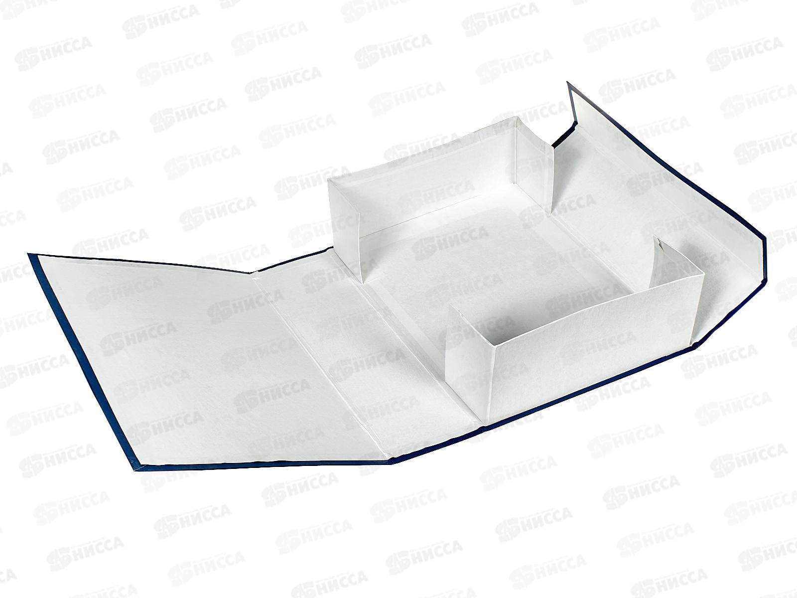 Папка архивная  9см с завязками ПГС синяя *8