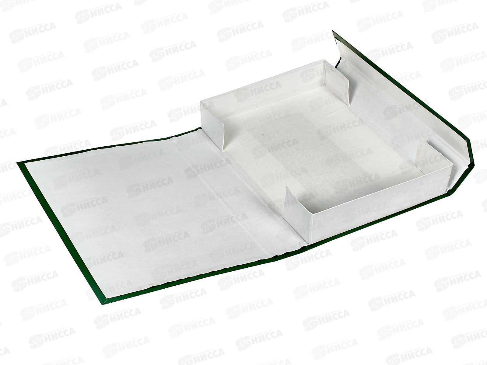 Папка архивная  5см с завязками. ПГС зеленая *8