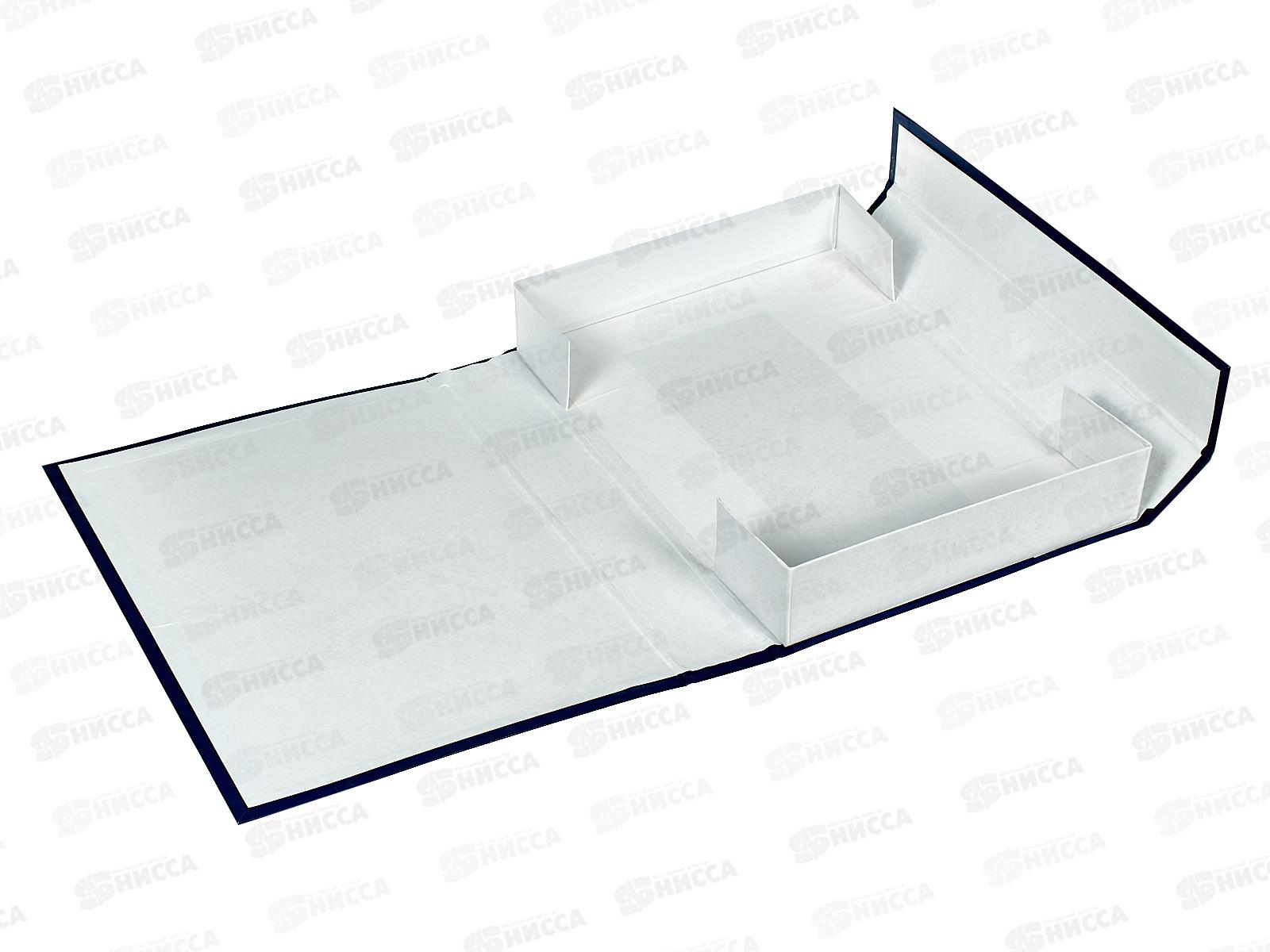 Папка архивная  5см с завязками ПГС синяя *8