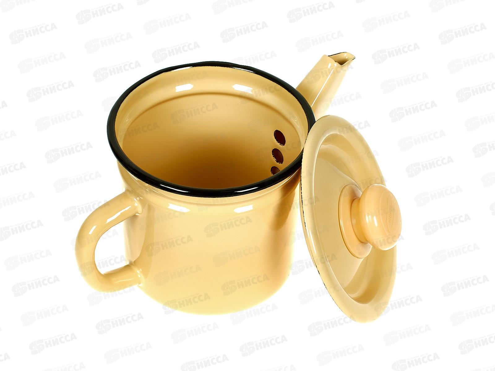 Чайник заварочный 1л палевый с пластмассовой кнопкой С42707.3П *8