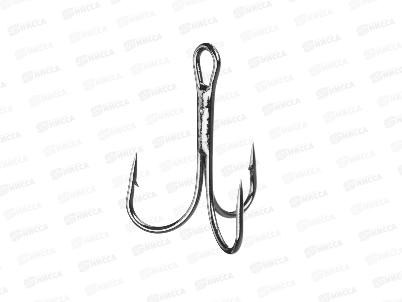 Набор крючков тройных AZOR #4,2,1 черный никель 344-064   г