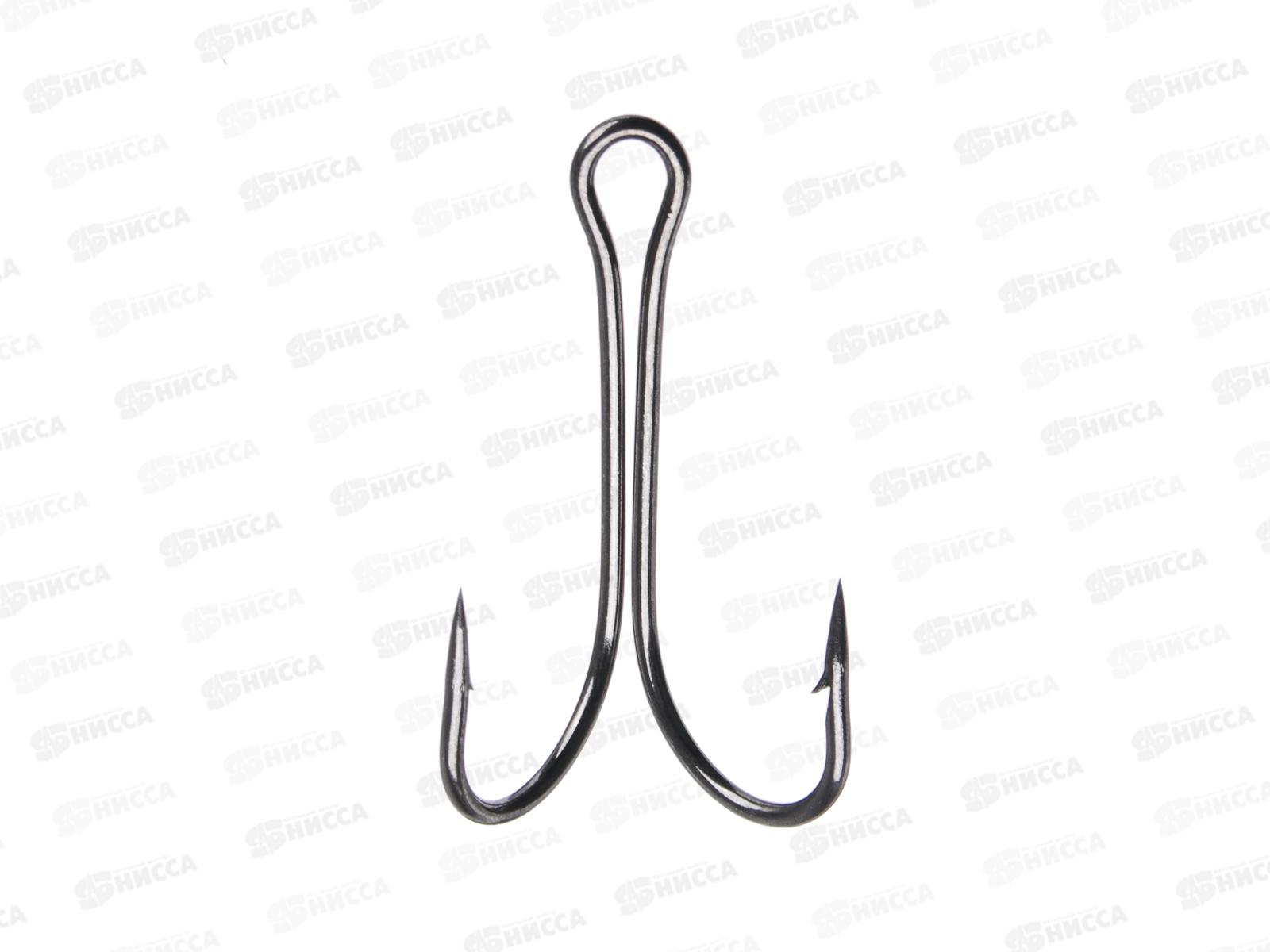 Набор крючков двойных AZOR #4,2,1 черный никель 344-065   г