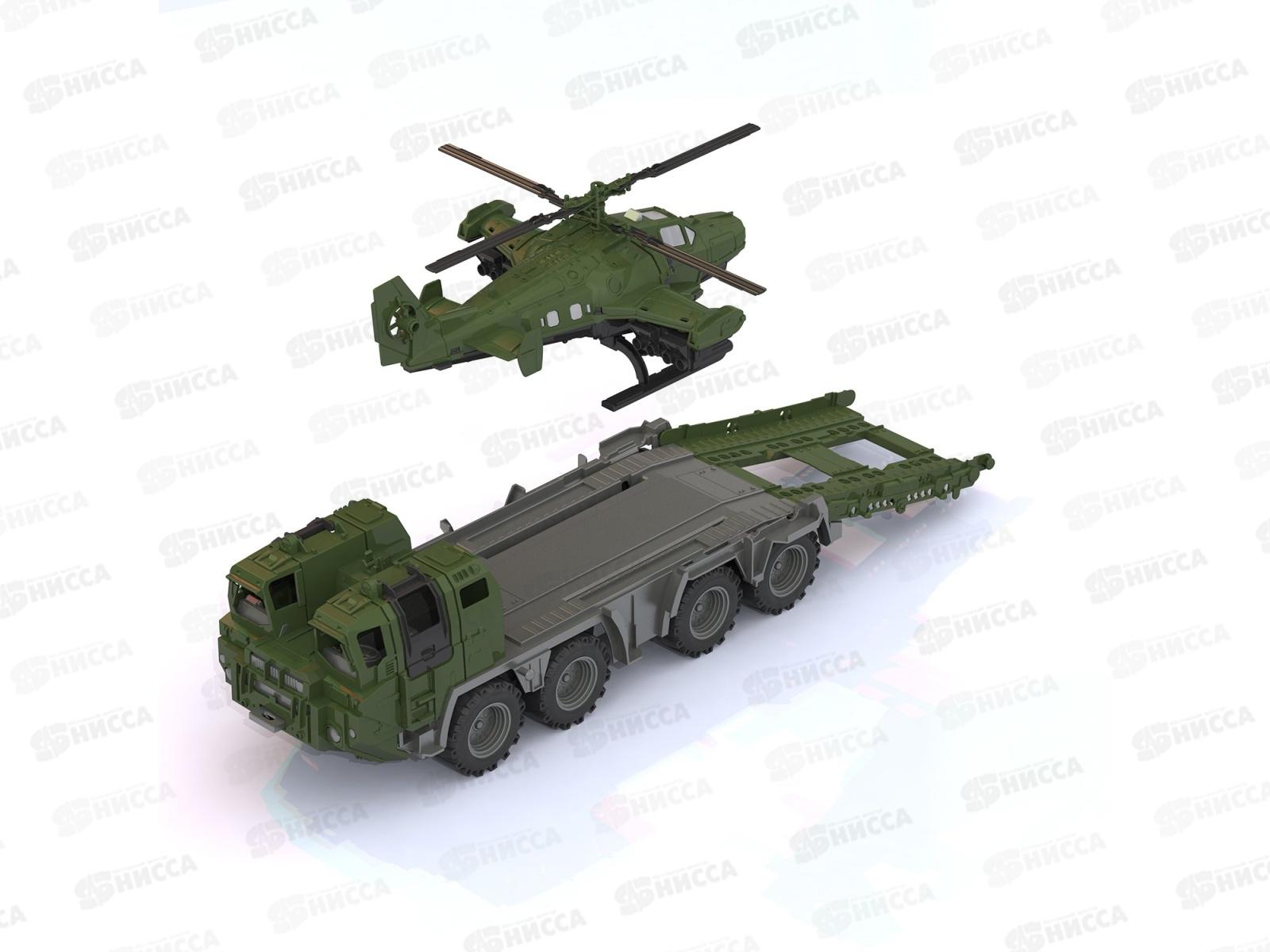 Машина. Военный тягач &quotЩит&quot с вертолетом 256   *4