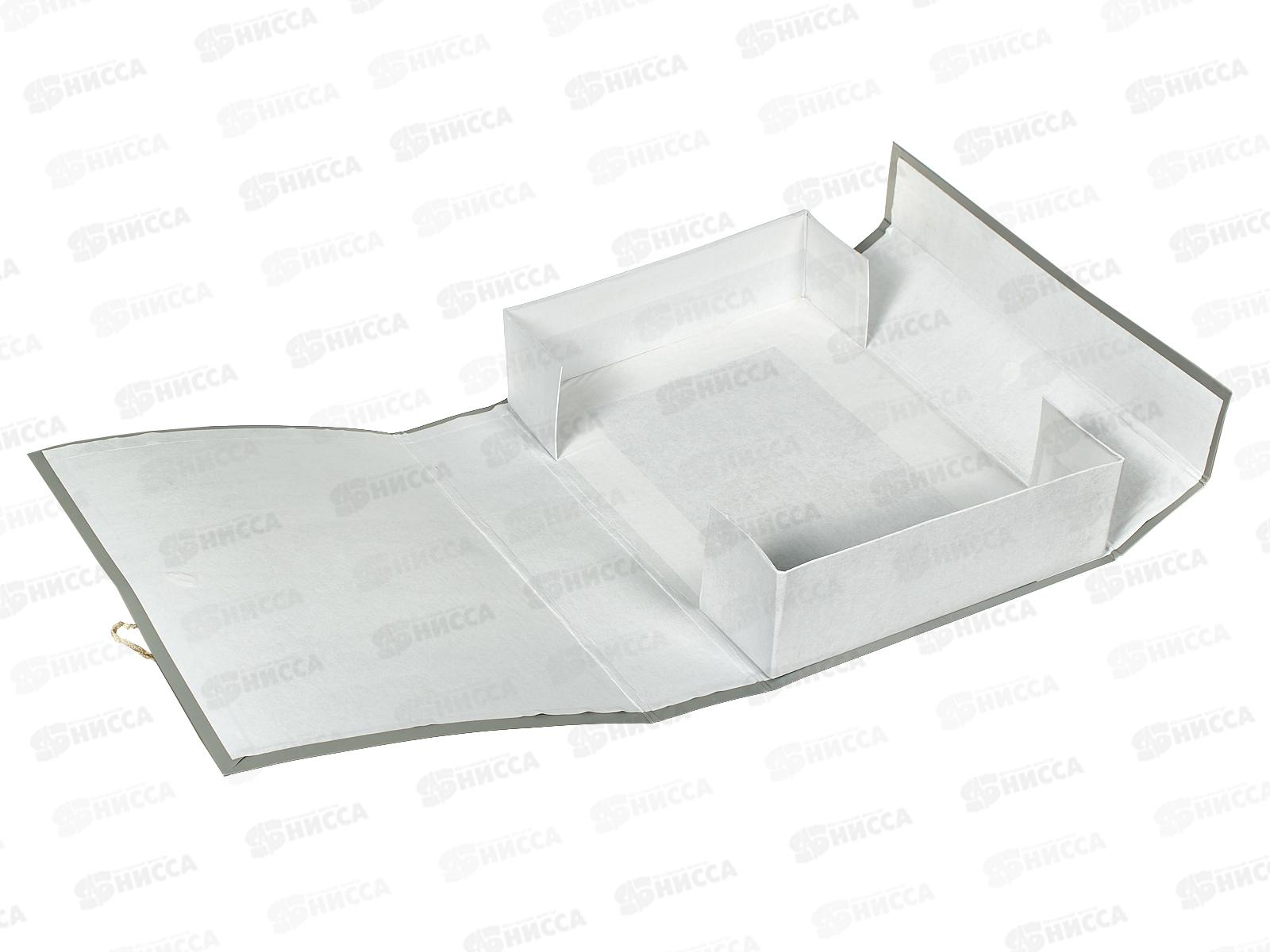 Папка архивная  7см с завязками ПГС серая *8