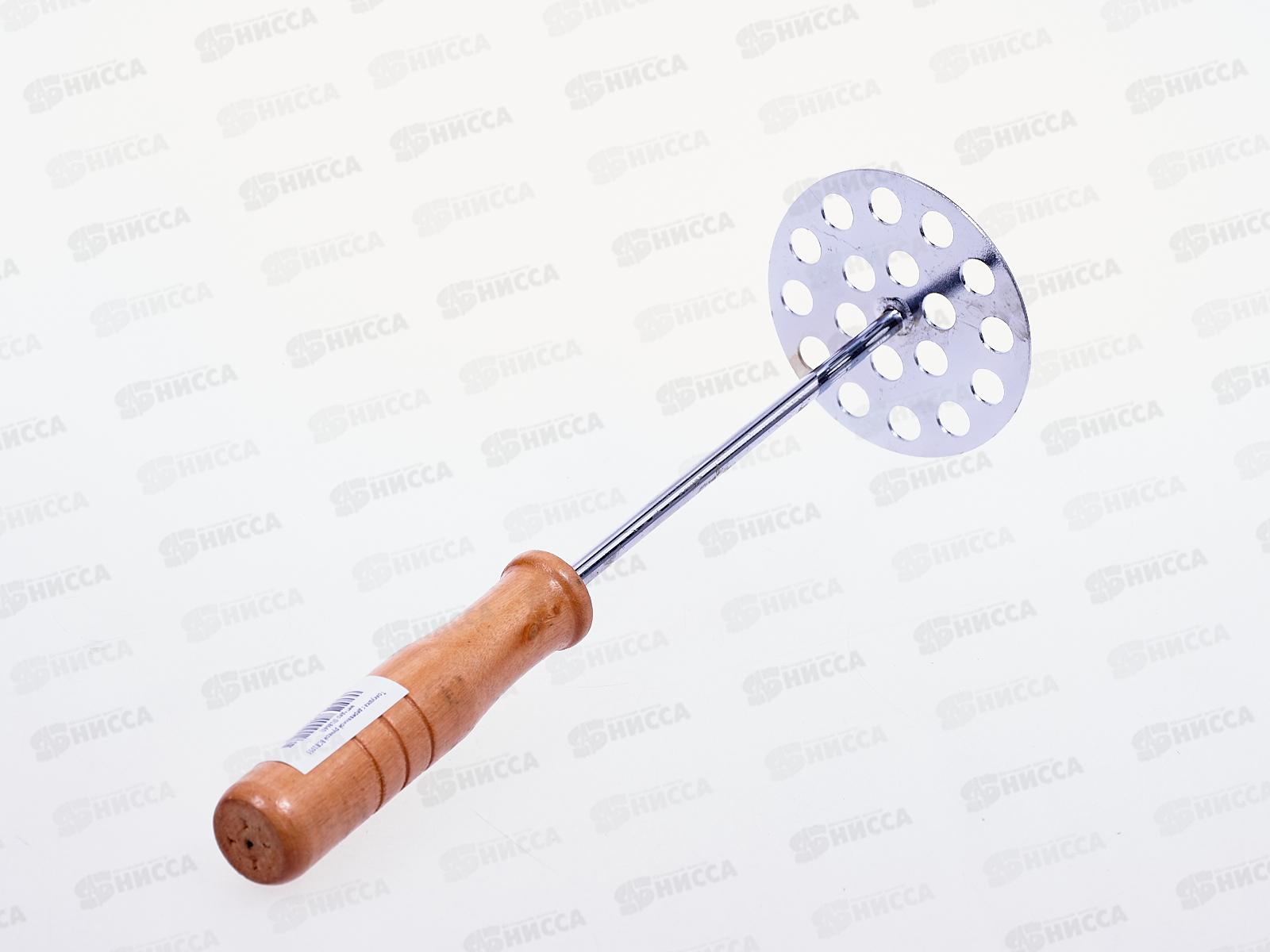 Толкушка BСВ1055 металлическая+дерево (018640)  Ж