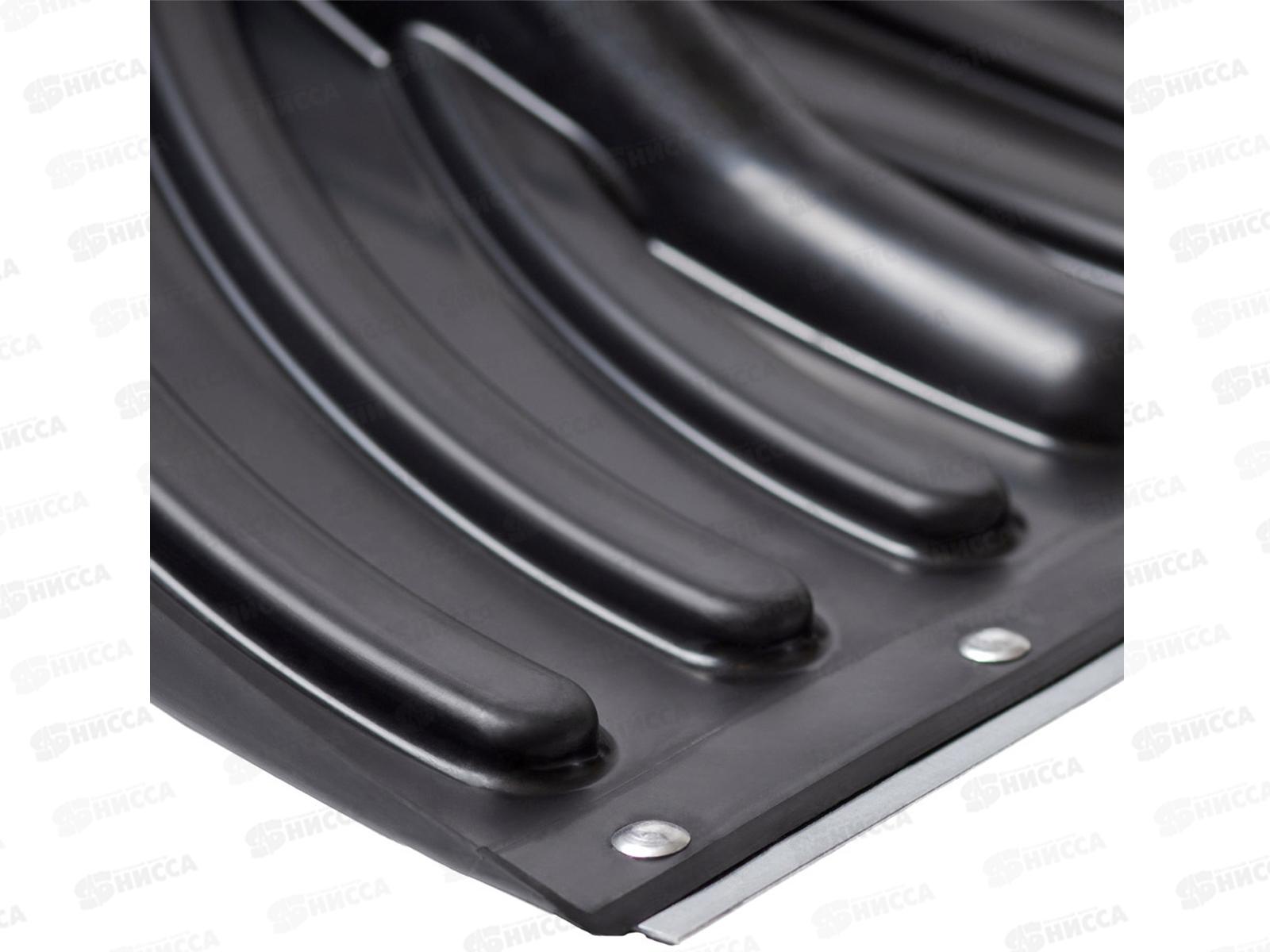 Лопата снеговая Крепыш алюминиевый черенок в оплетке и V-образная ручка, 465*340мм *10