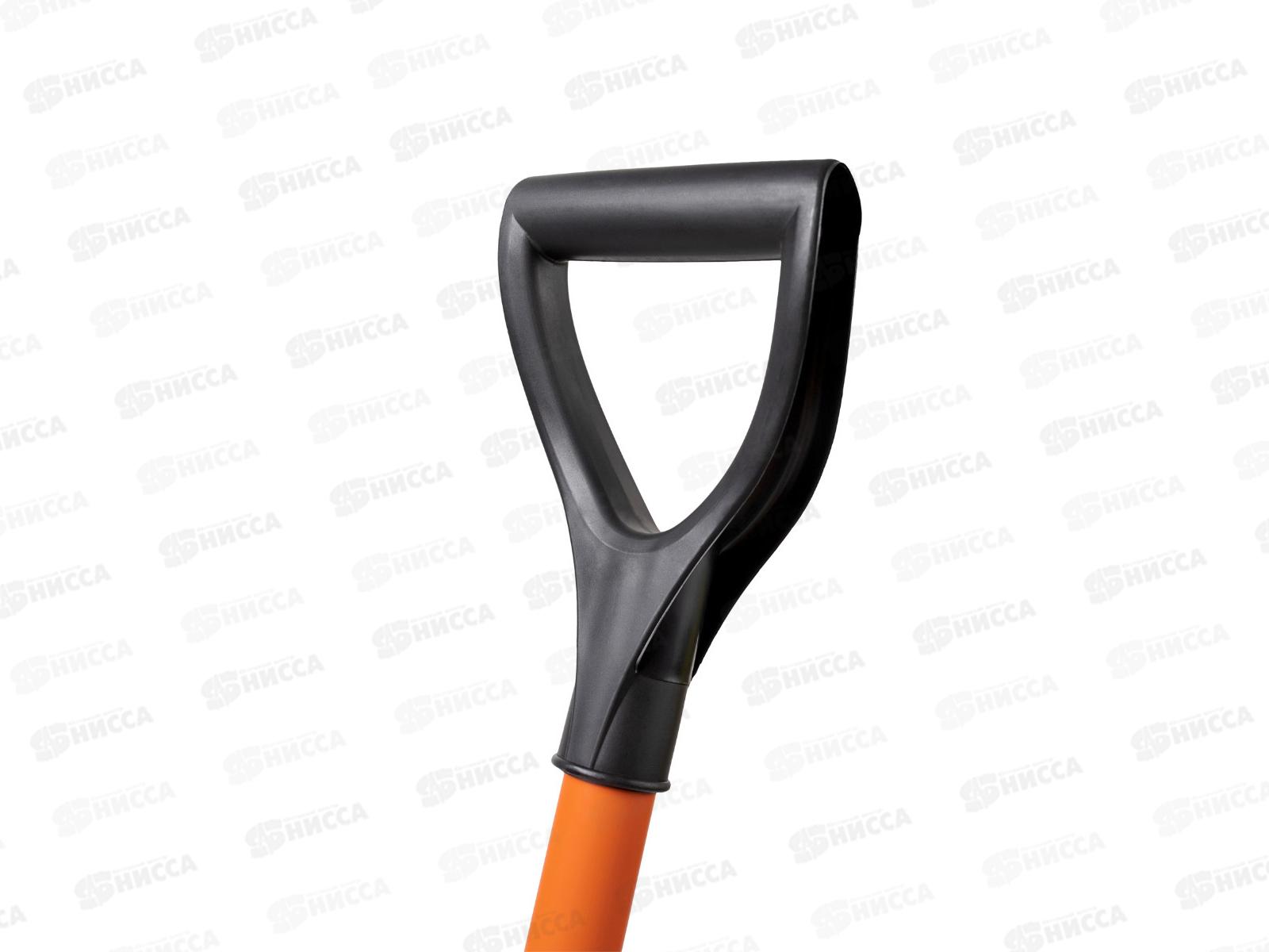 Лопата снеговая Крепыш алюминиевый черенок в оплетке и V-образная ручка, 465*340мм *10