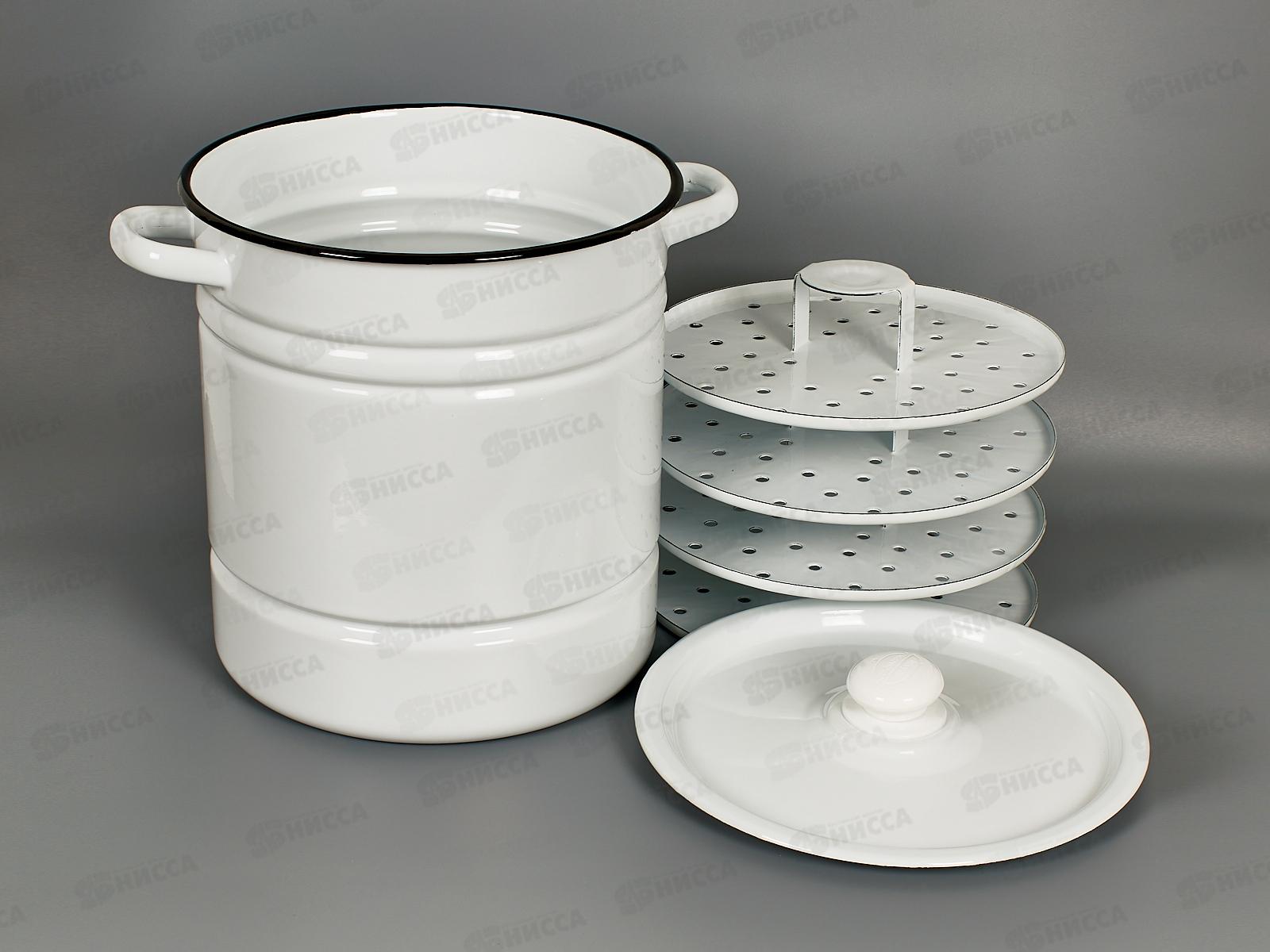 Мантоварка 12л светлая (4 вставки) с пластиковой кнопкой С41724.3 *2